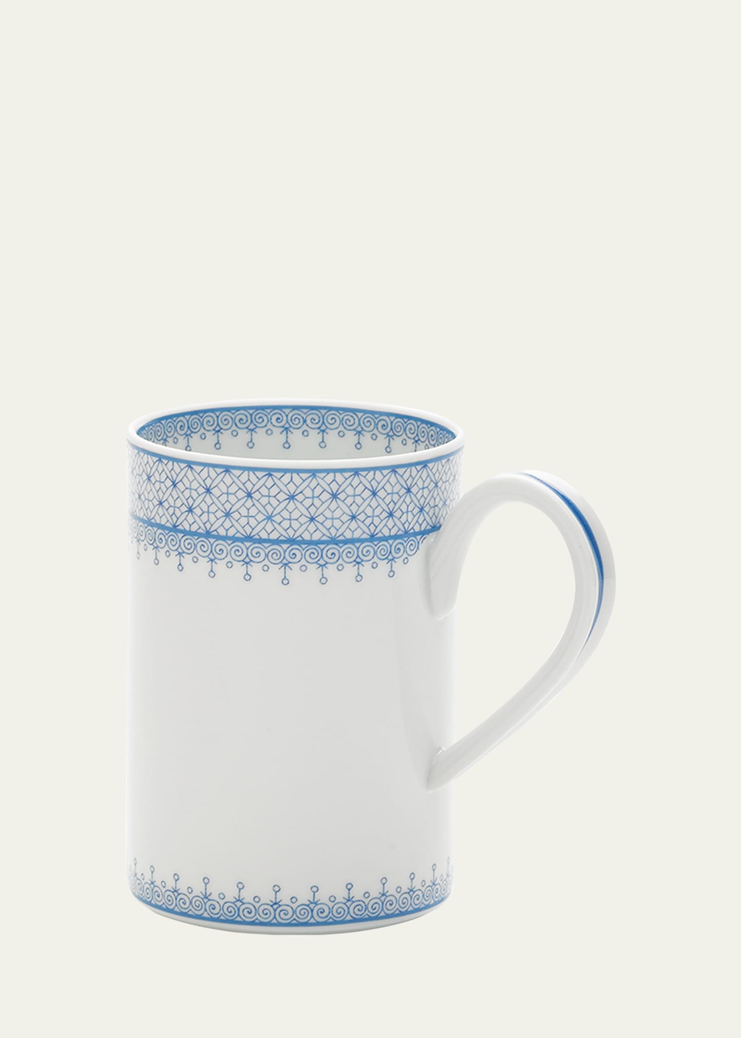 Mottahedeh Cornflower Lace Mug In Lt. Blue