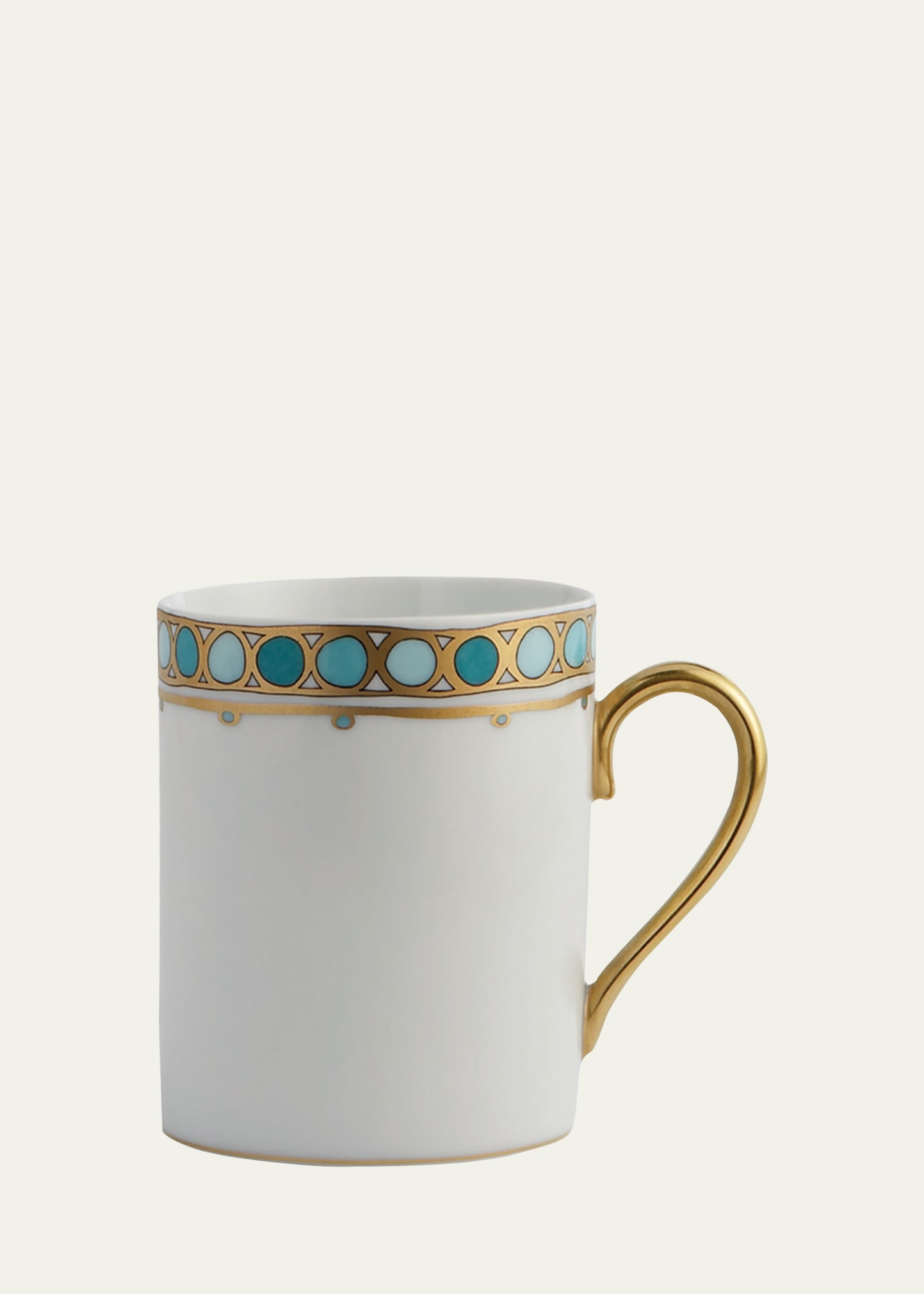 Haviland & Parlon Syracuse Turquoise Mug In Multi