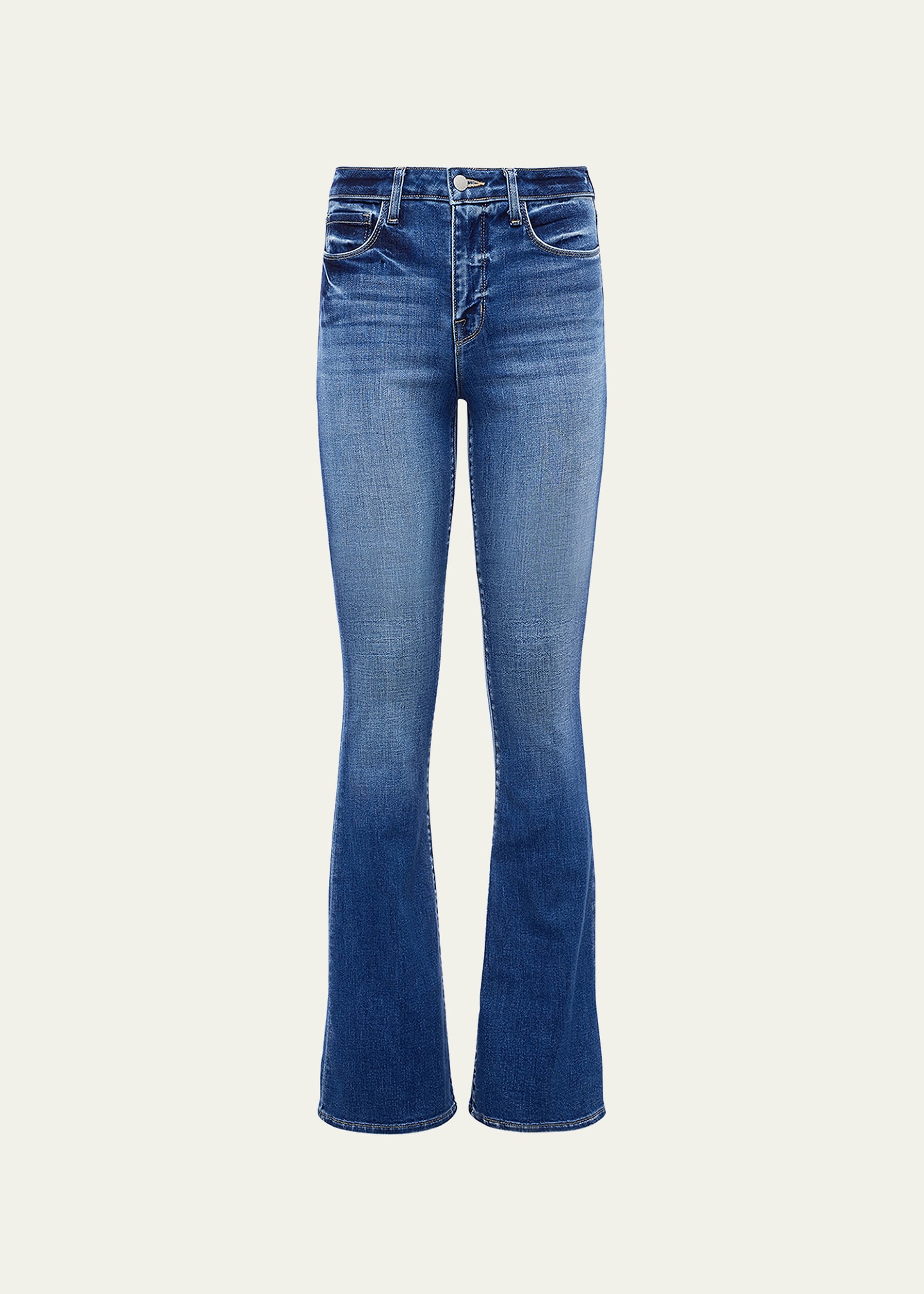 L Agence Bell High-rise Flared Jeans In Cambridge
