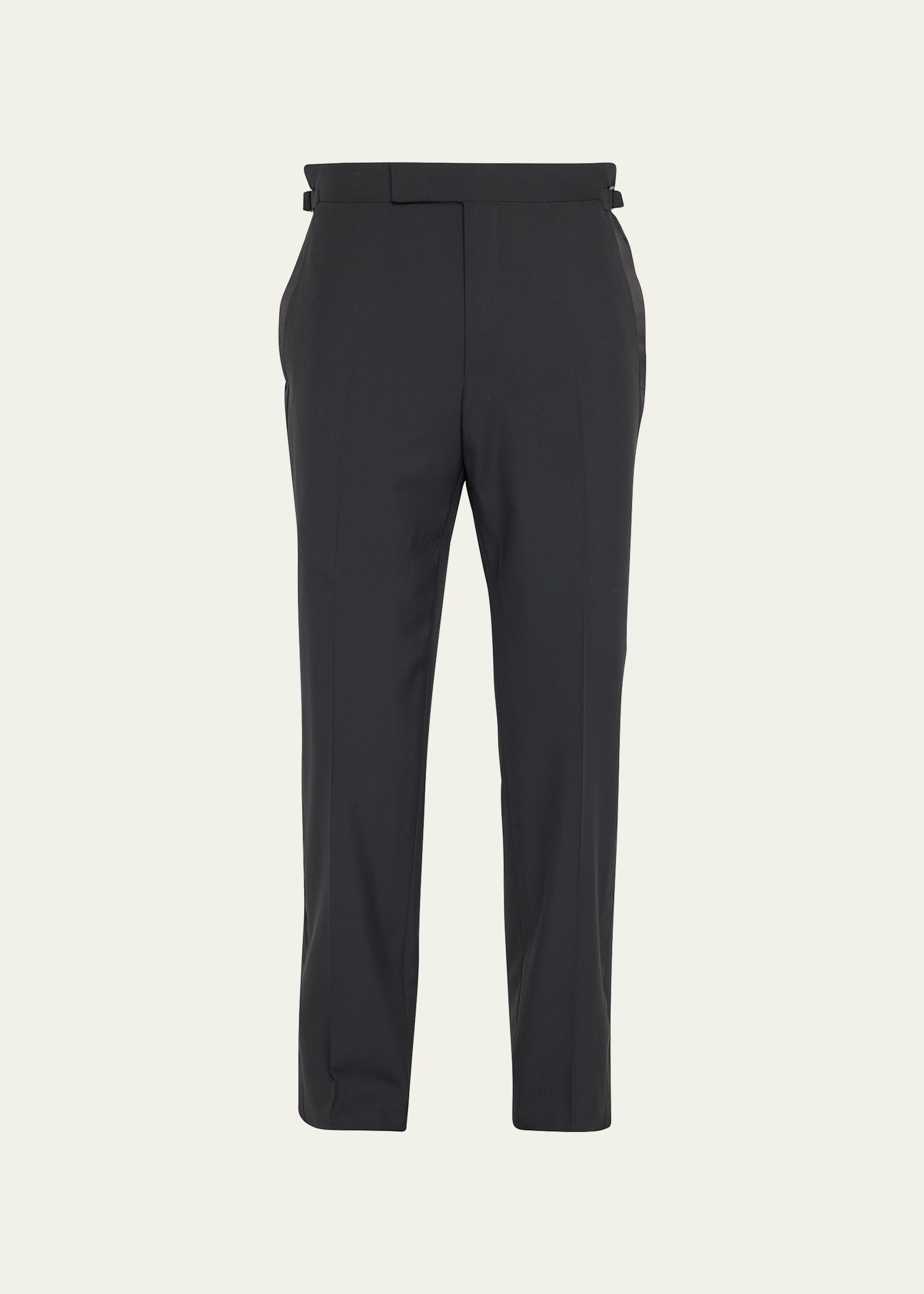 Tom Ford Men's O'connor Formal Trousers In Black Solid