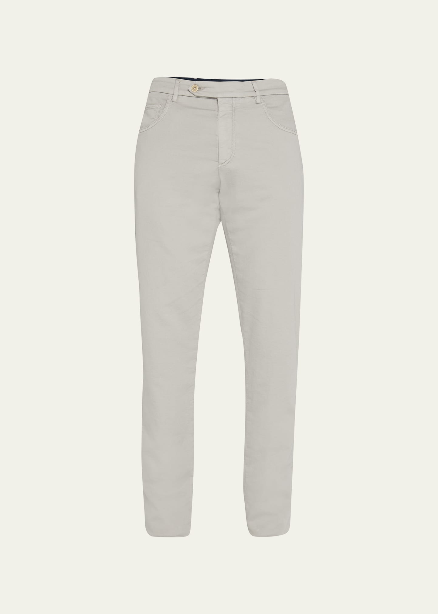 Zanella Men's Garment-dyed Active Pants In Medium Grey