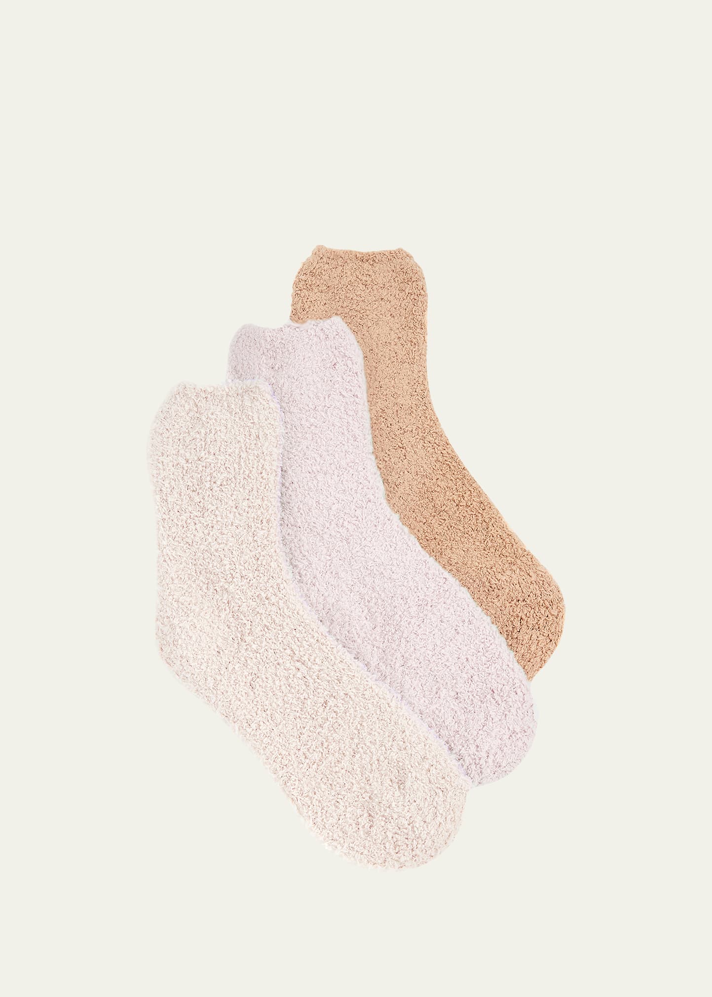 Plush Ankle Socks 3-Pack