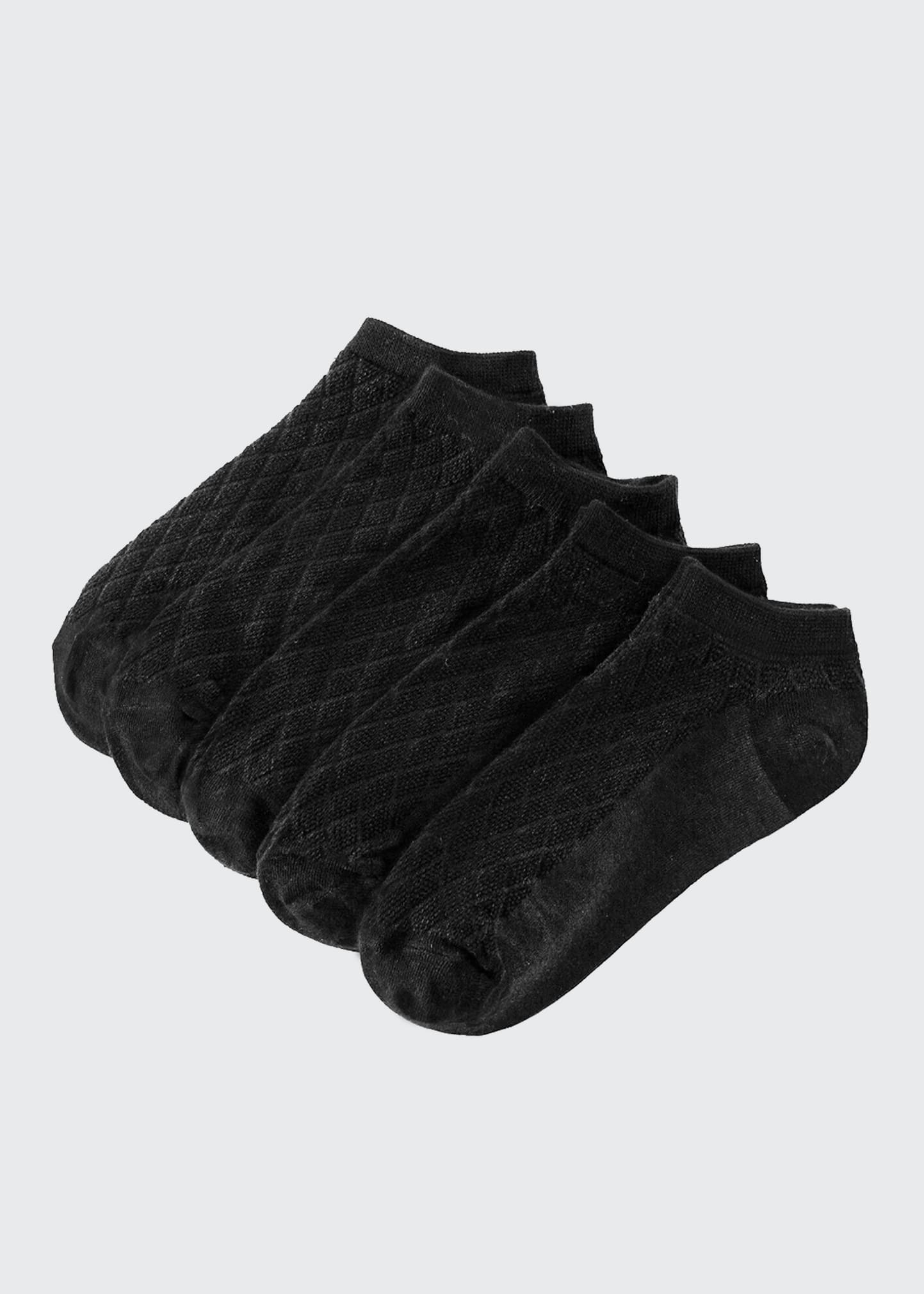 Stems Ankle Socks 5-pack In Black