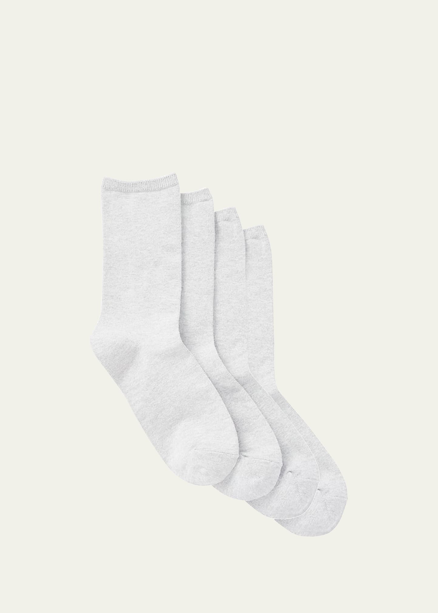 Stems Comfort Crew Socks 4-pack In White