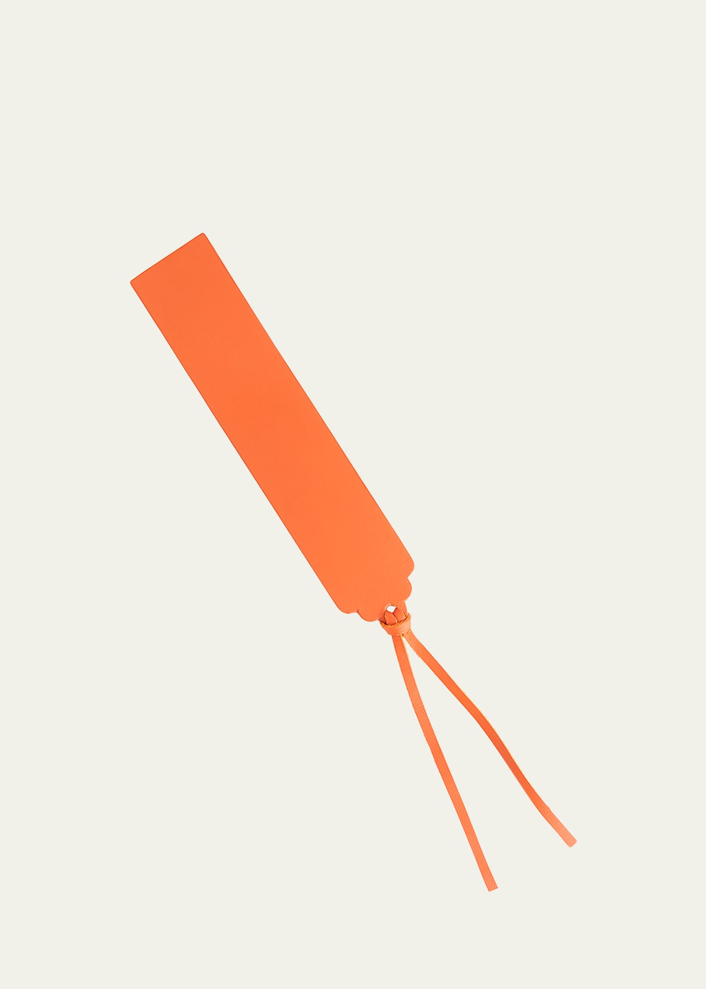 Royce New York Personalized Leather Bookmark In Orange