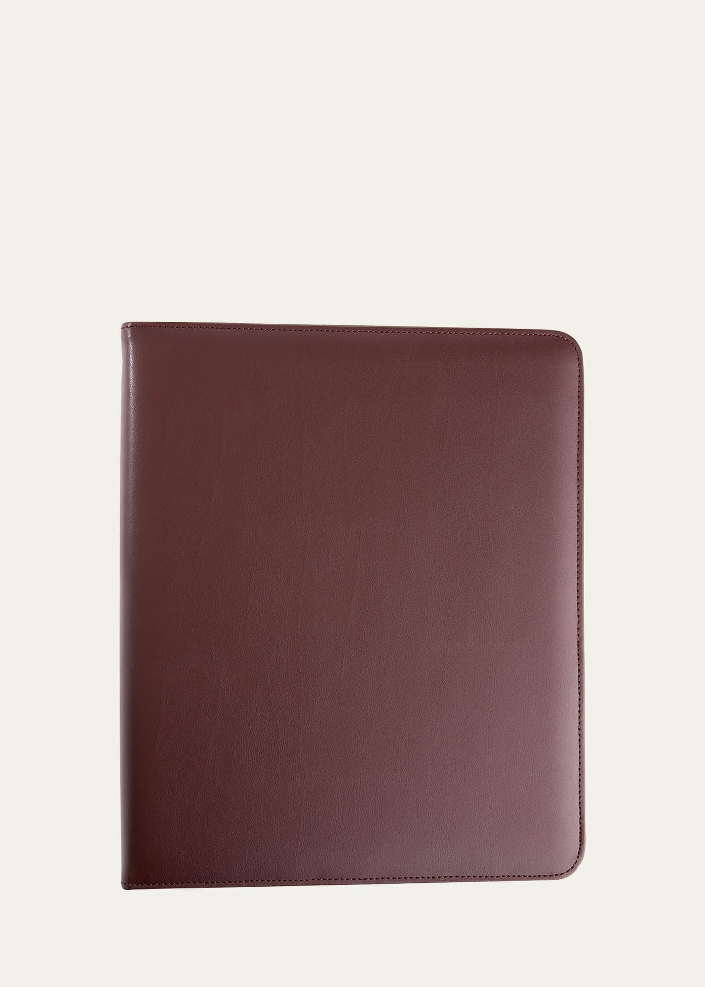 Royce New York Personalized Leather 1" Ring Binder In Burgundy