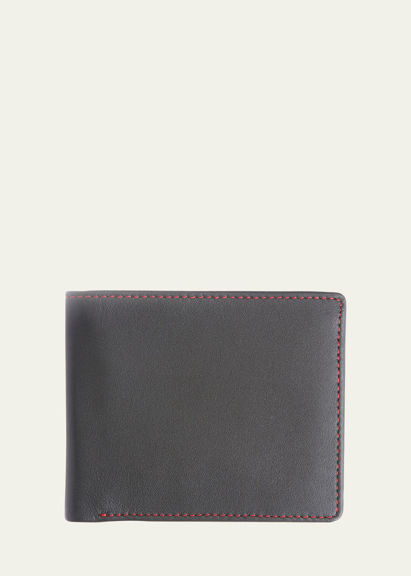 Royce New York Personalized Leather Rfid-blocking Trifold Wallet In Red