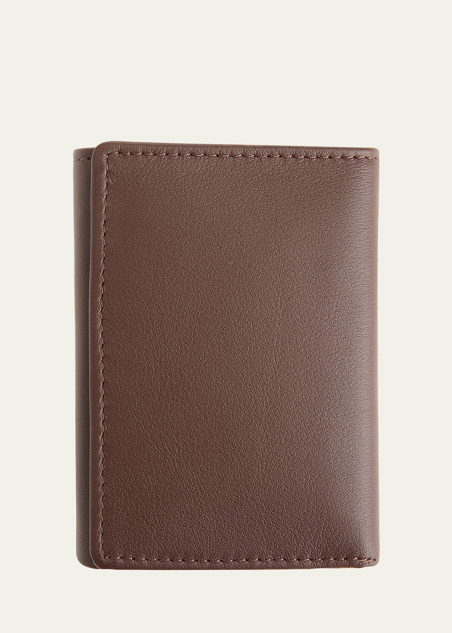Royce New York Personalized Leather Trifold Wallet In Brown
