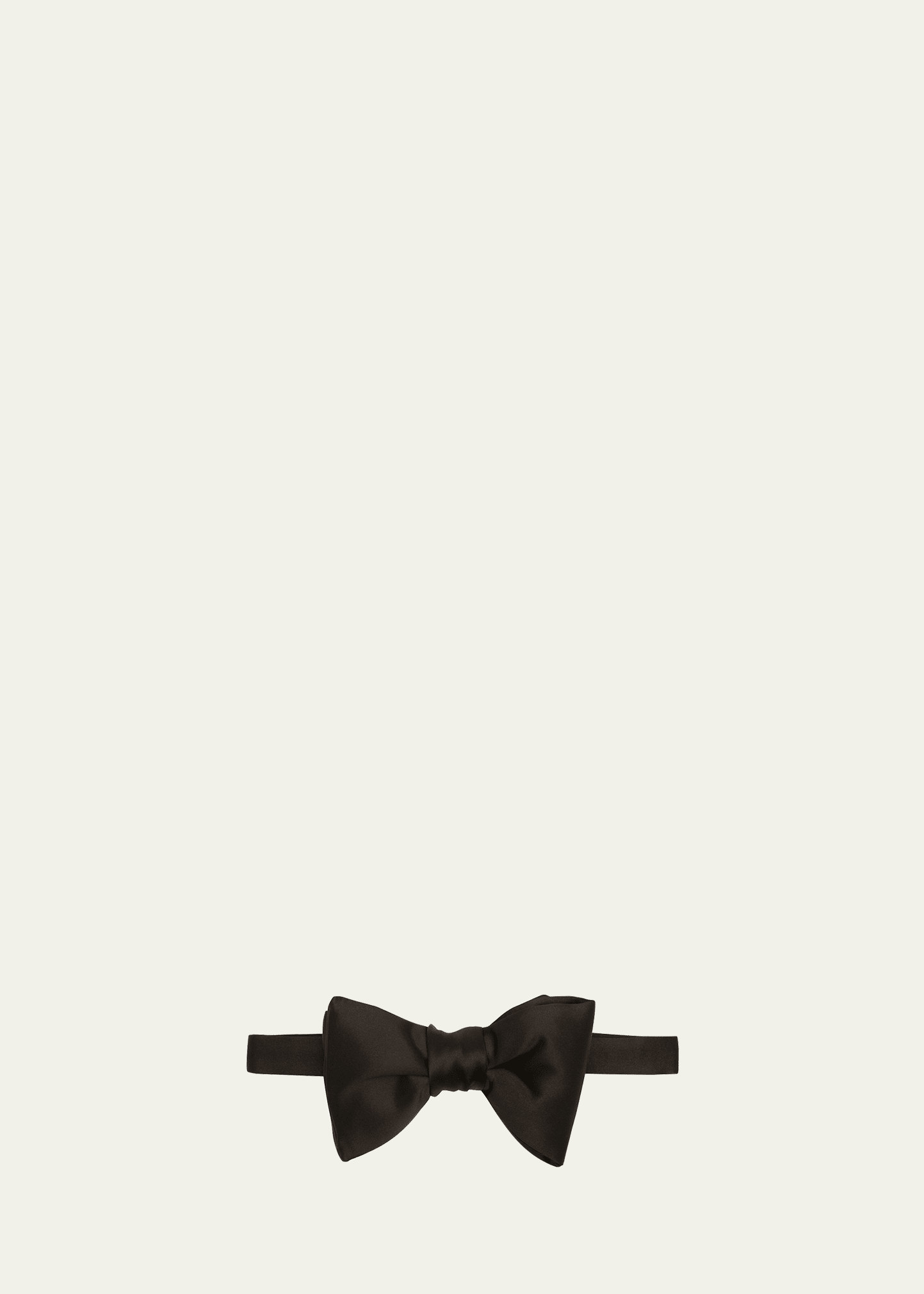 Tom Ford Black Silk Satin Bow Tie