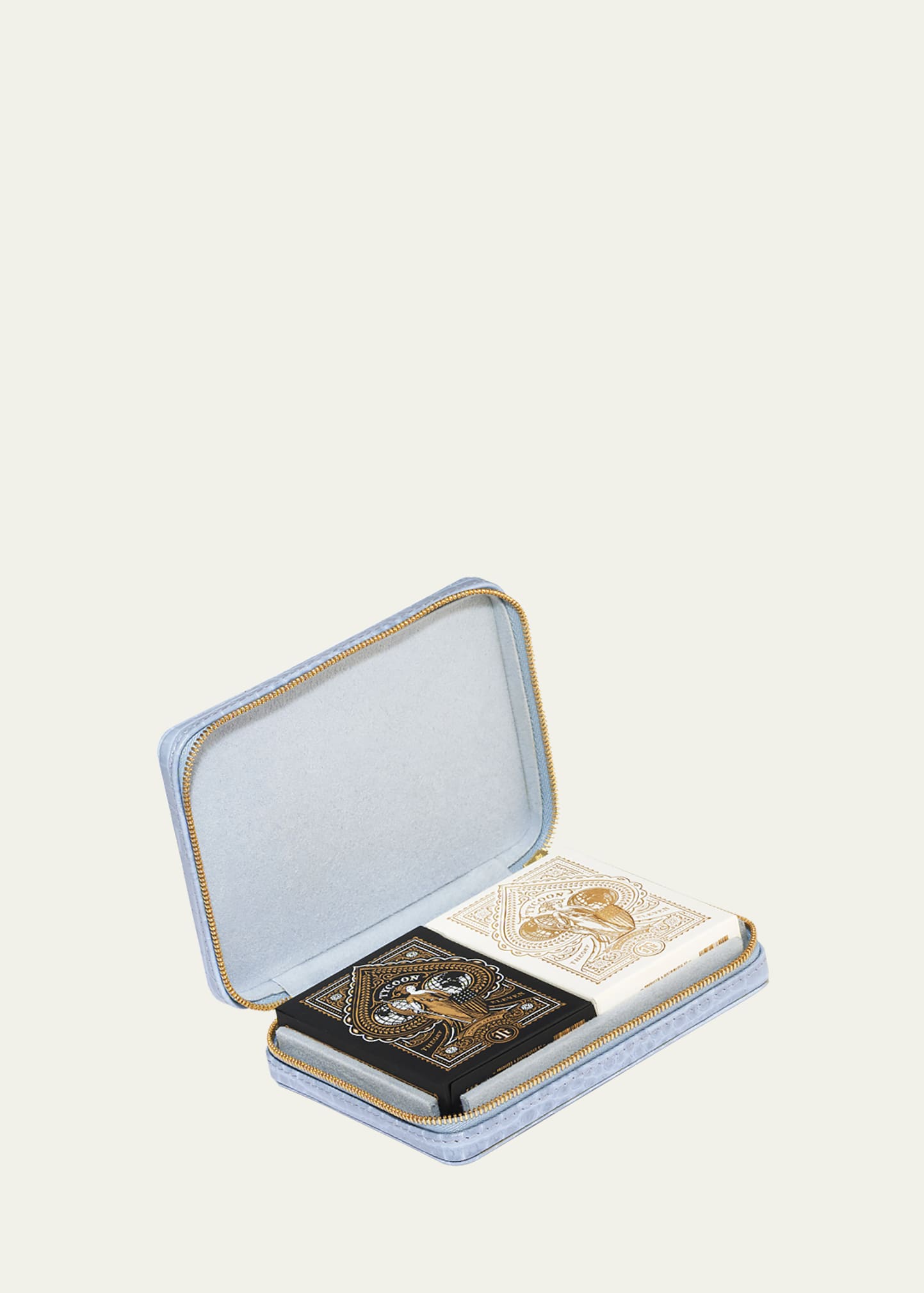 Aerin Enzo Travel Card Set, Hydrangea Blue In Blue