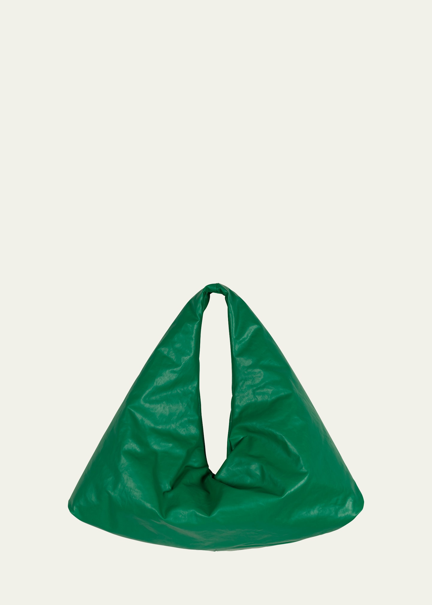 Kassl Anchor Small Oil-coated Top-handle Bag In 0022 Green