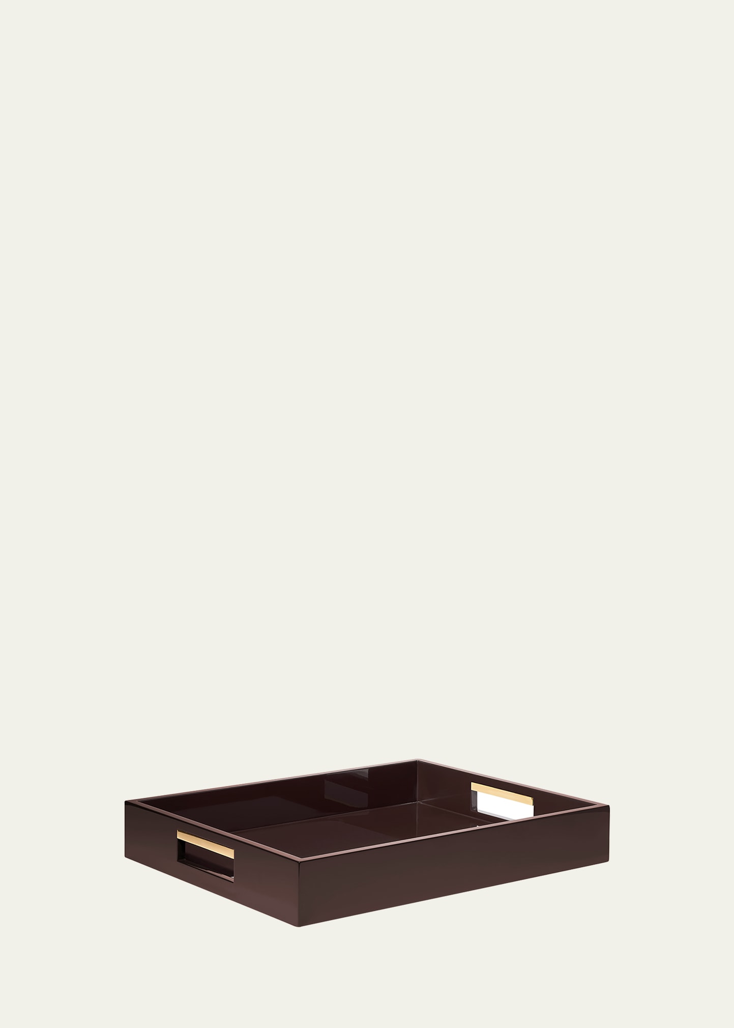 Aerin Piero Lacquer Tray In Chocolate