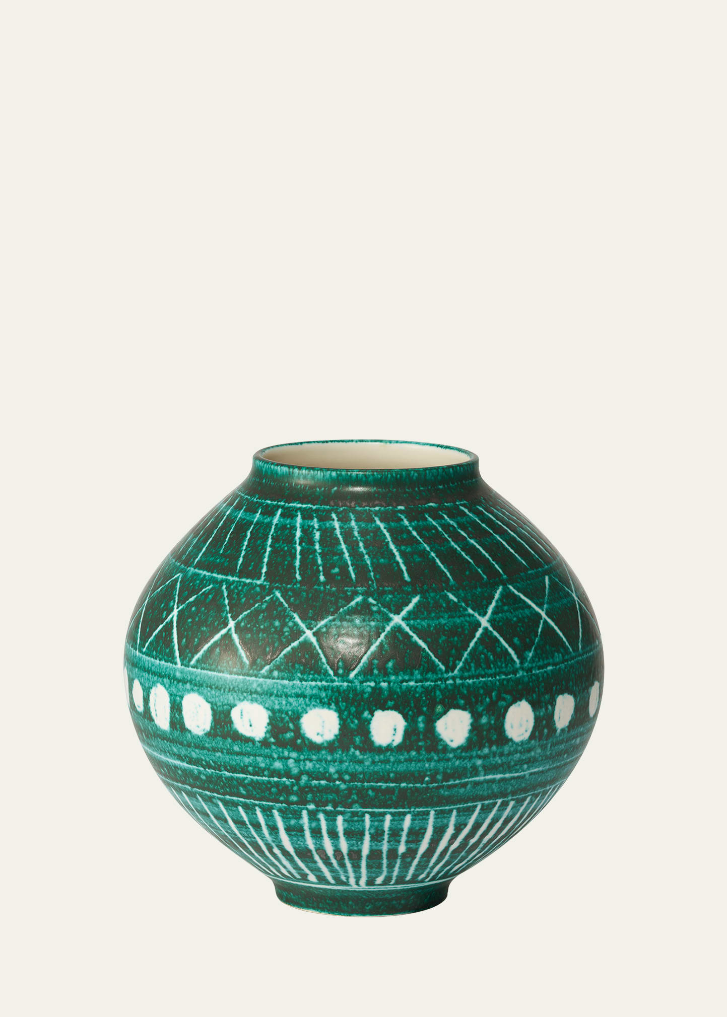 AERIN Calinda Moon Vase, Deco Rimini Green