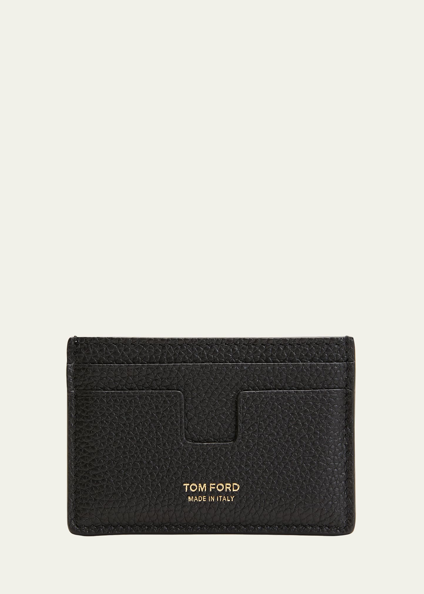 Men's Leather T-Line Classic Card Holder