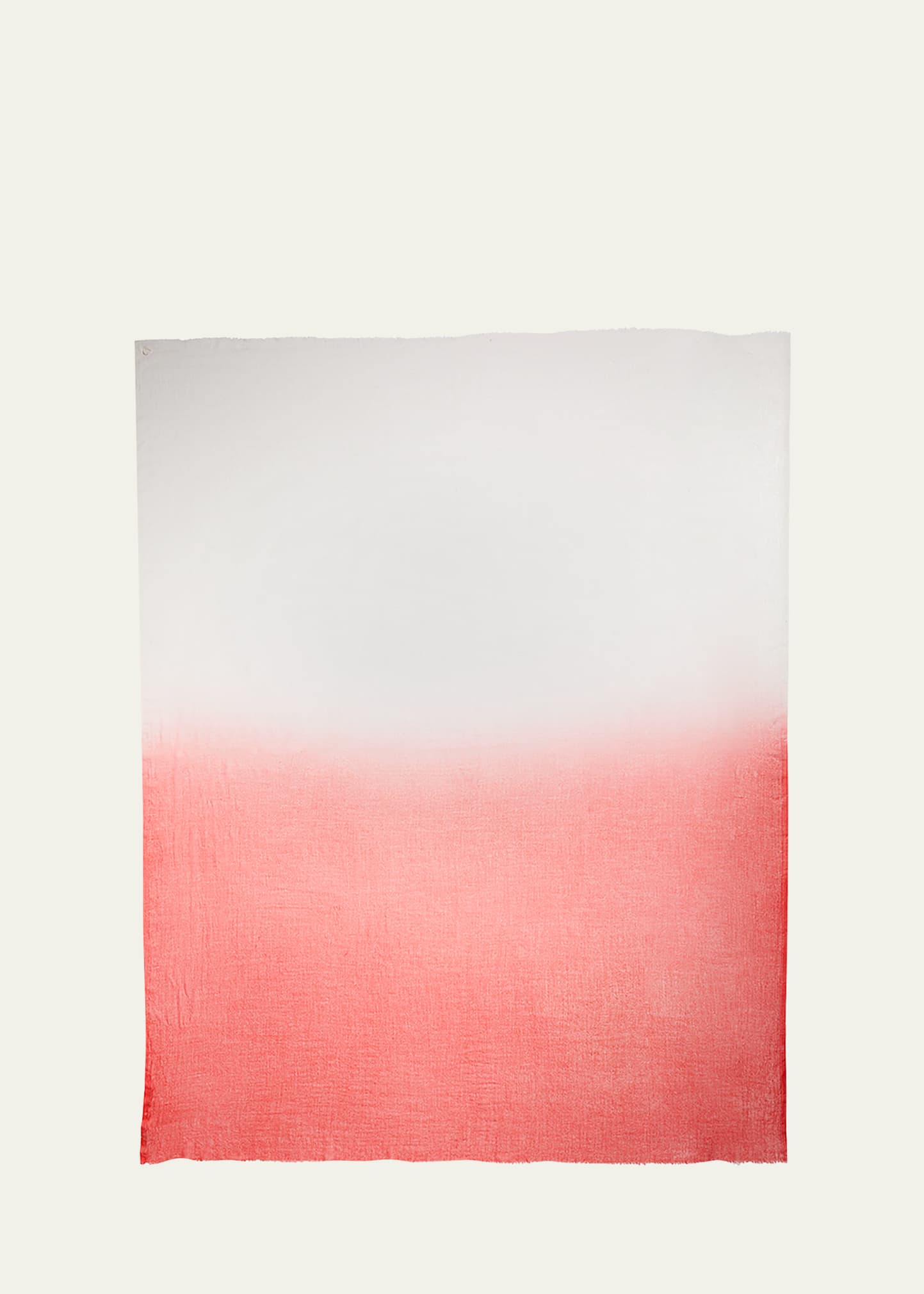 Shop The Row Anju Ombre Cashmere Scarf In Ivory/red