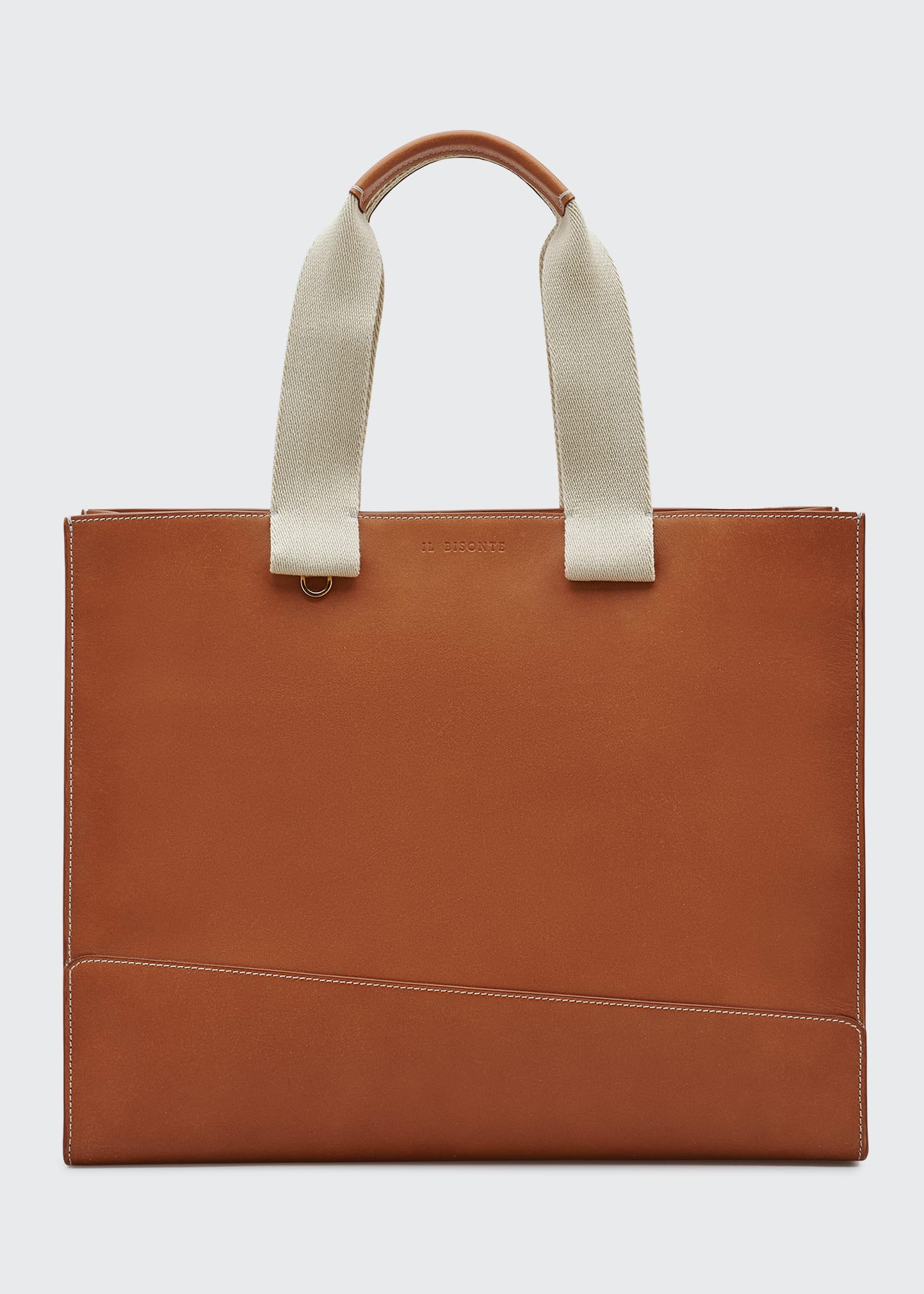 Il Bisonte Sole Large Leather Tote Bag In Natural | ModeSens