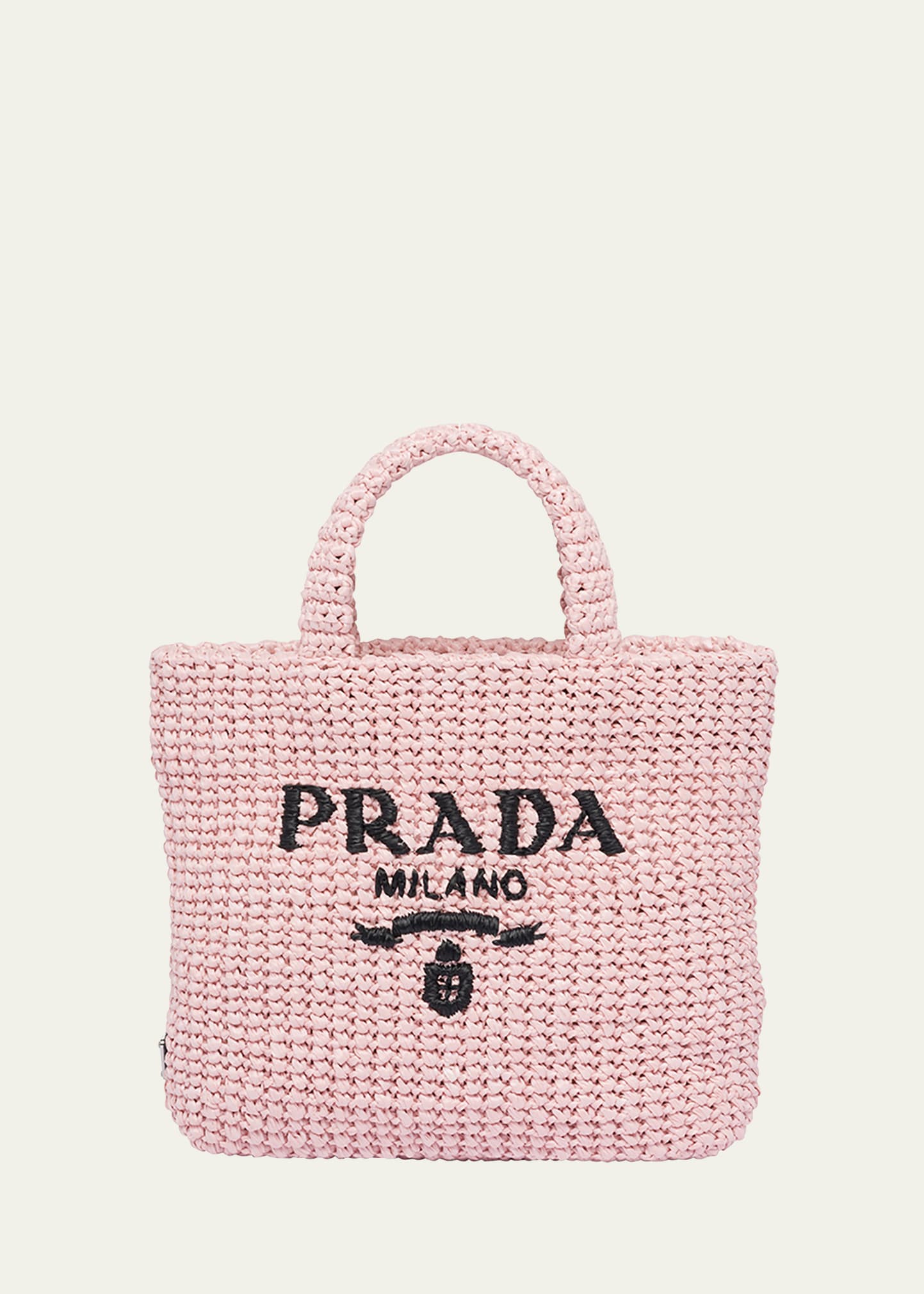 Shop Prada Medium Monogram Raffia Tote Bag In F0e18 Alabastro