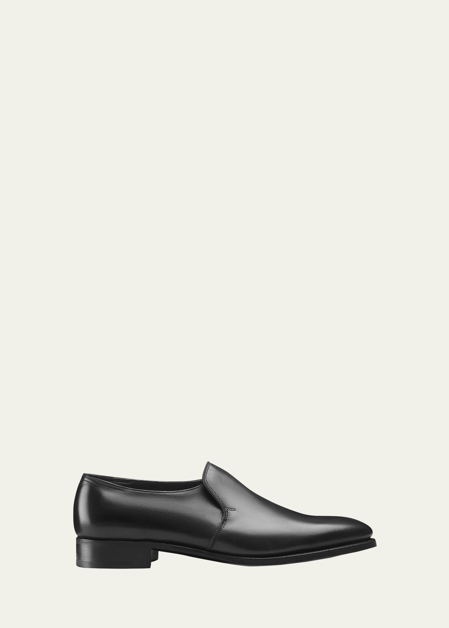John Lobb Men's Edward Leather Loafers In Black