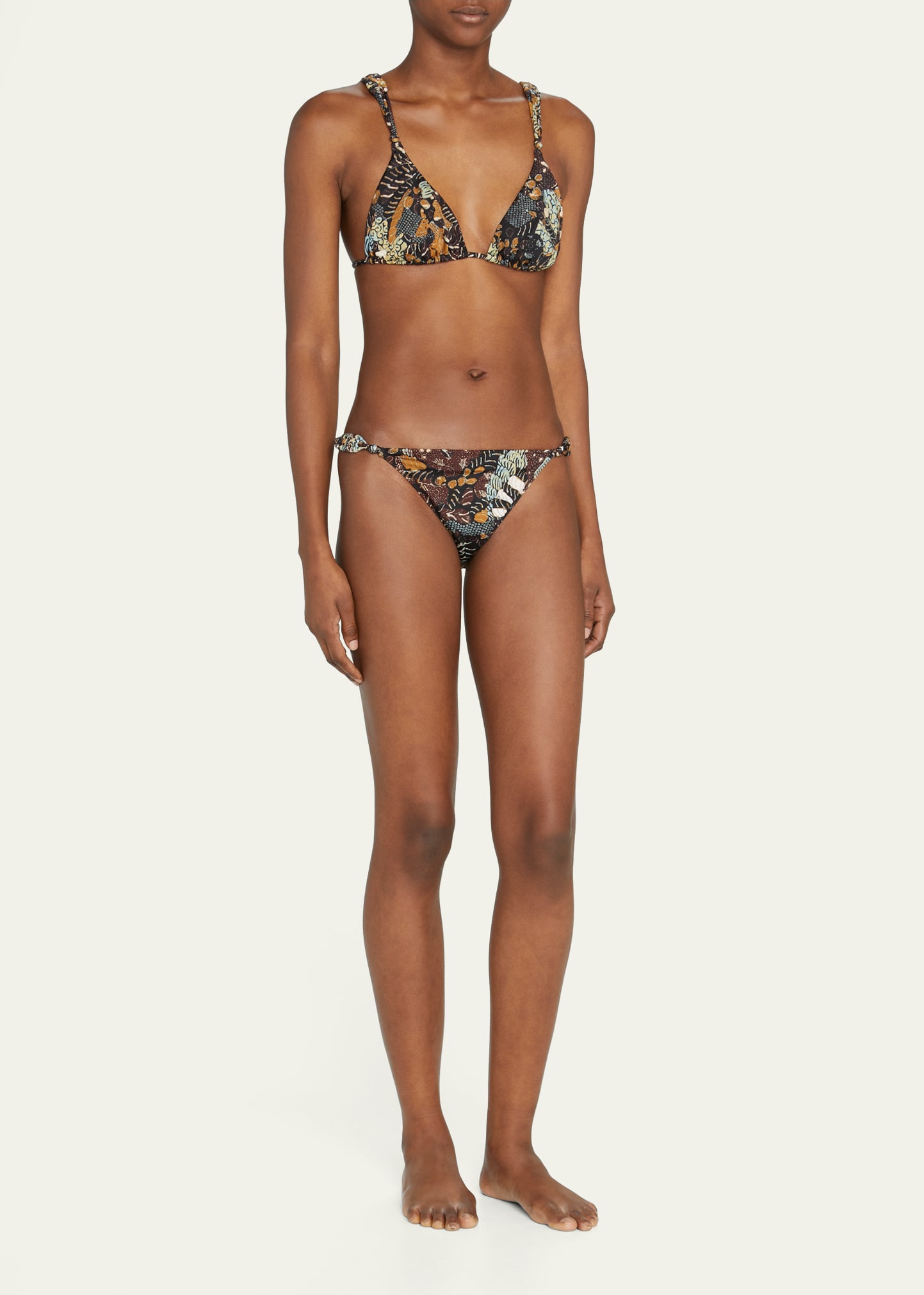 ULLA JOHNSON PORTO LOW-RISE BIKINI BOTTOMS