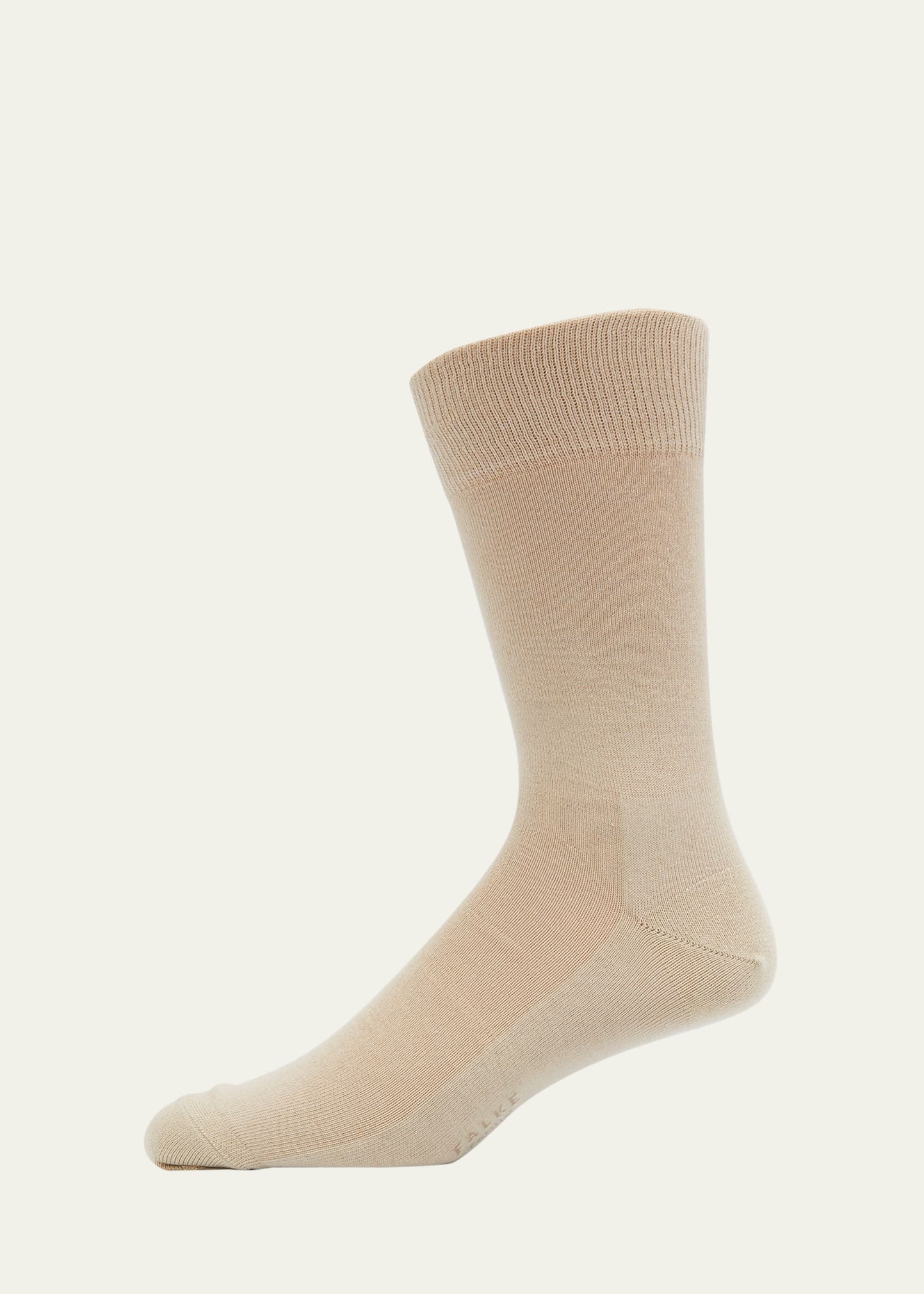 Falke Men's Family Cotton Mid-calf Socks In Sand