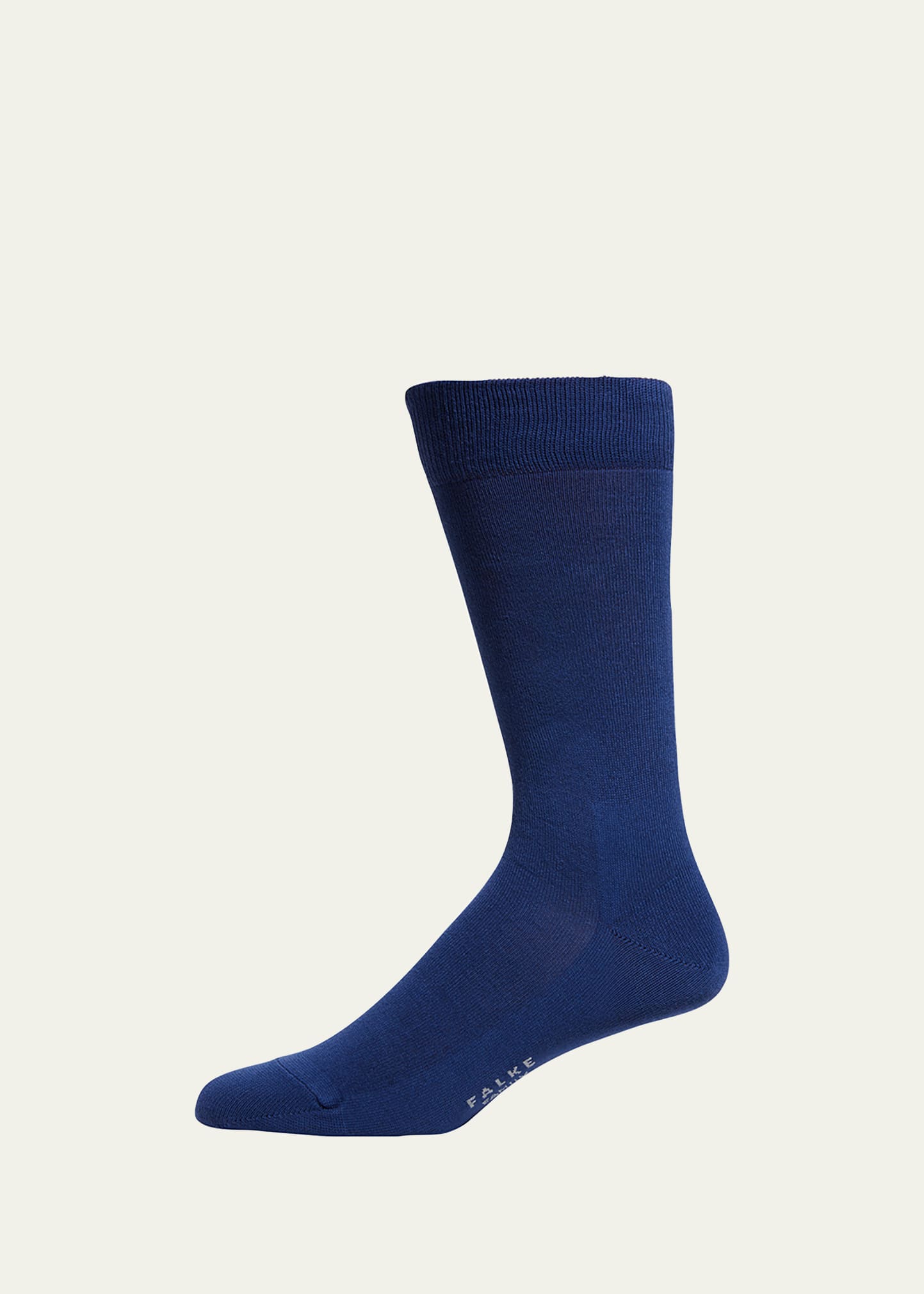 Falke Men's Family Cotton Mid-calf Socks In Deep Royal