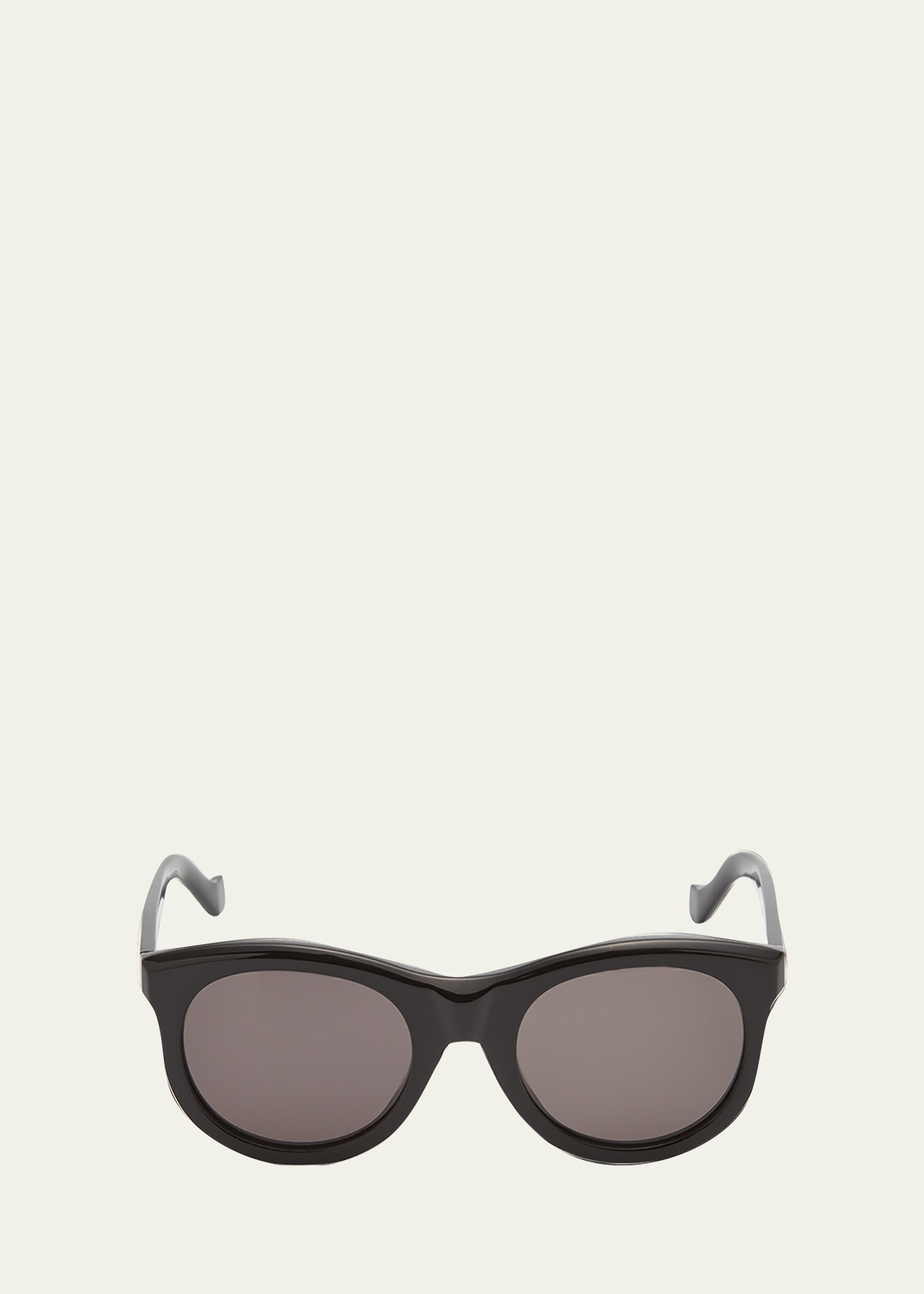 Tol Eyewear Incognito Round Acetate Sunglasses In Noir 138