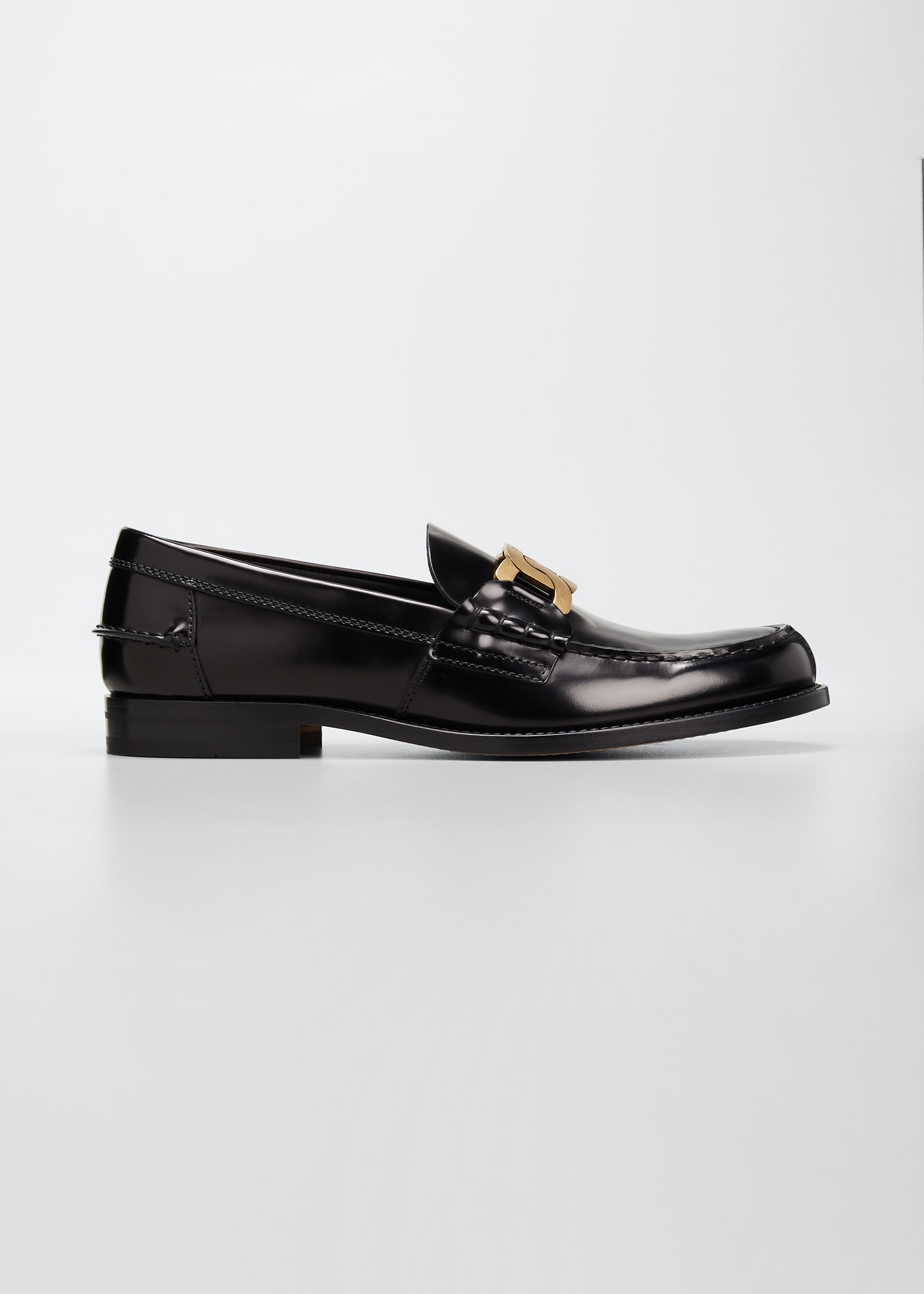 Tod's Men's Catena Anelli Met Doap Cuoio 26c Leather Loafers