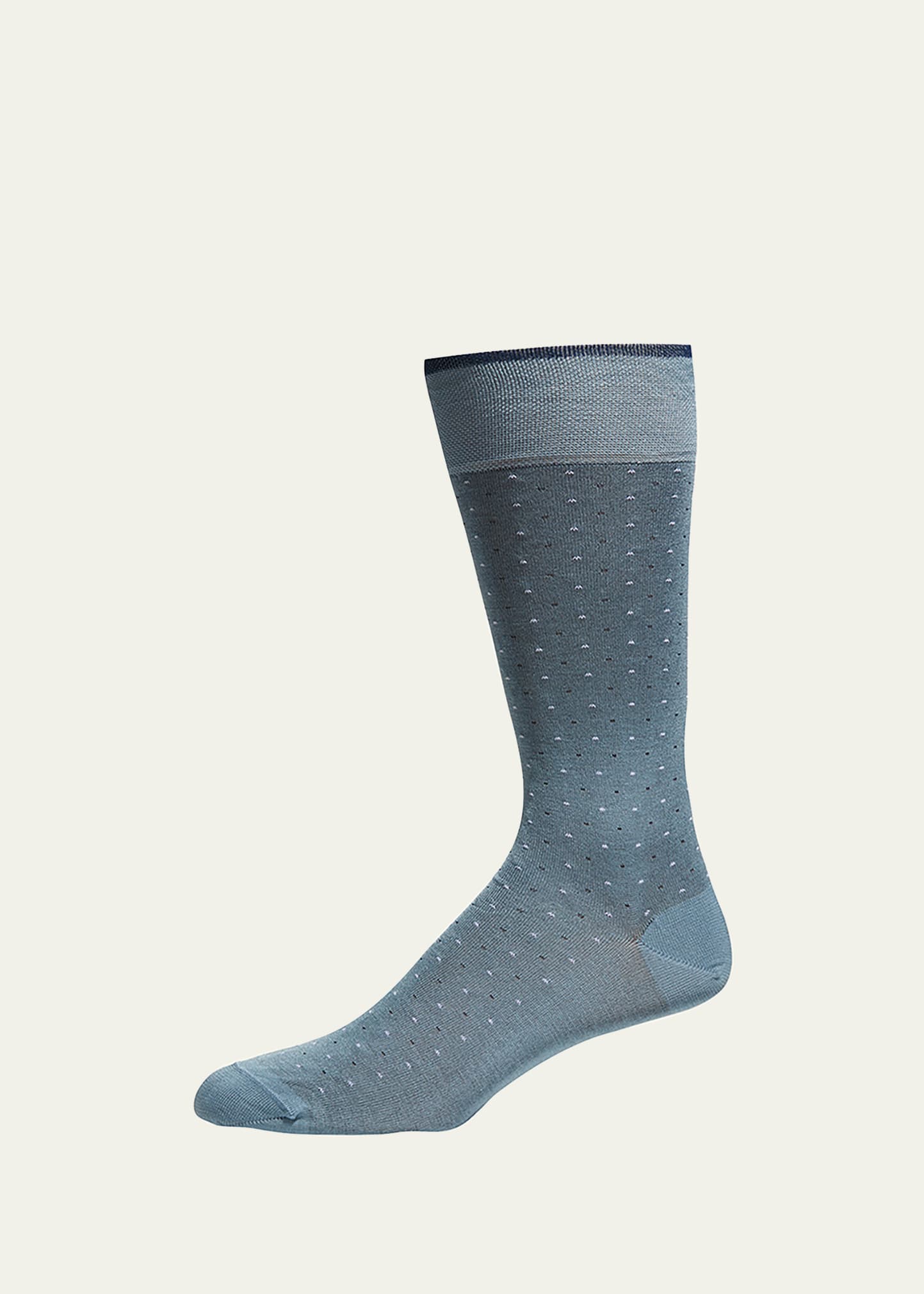 Marcoliani Dot Print Socks In Navy | ModeSens
