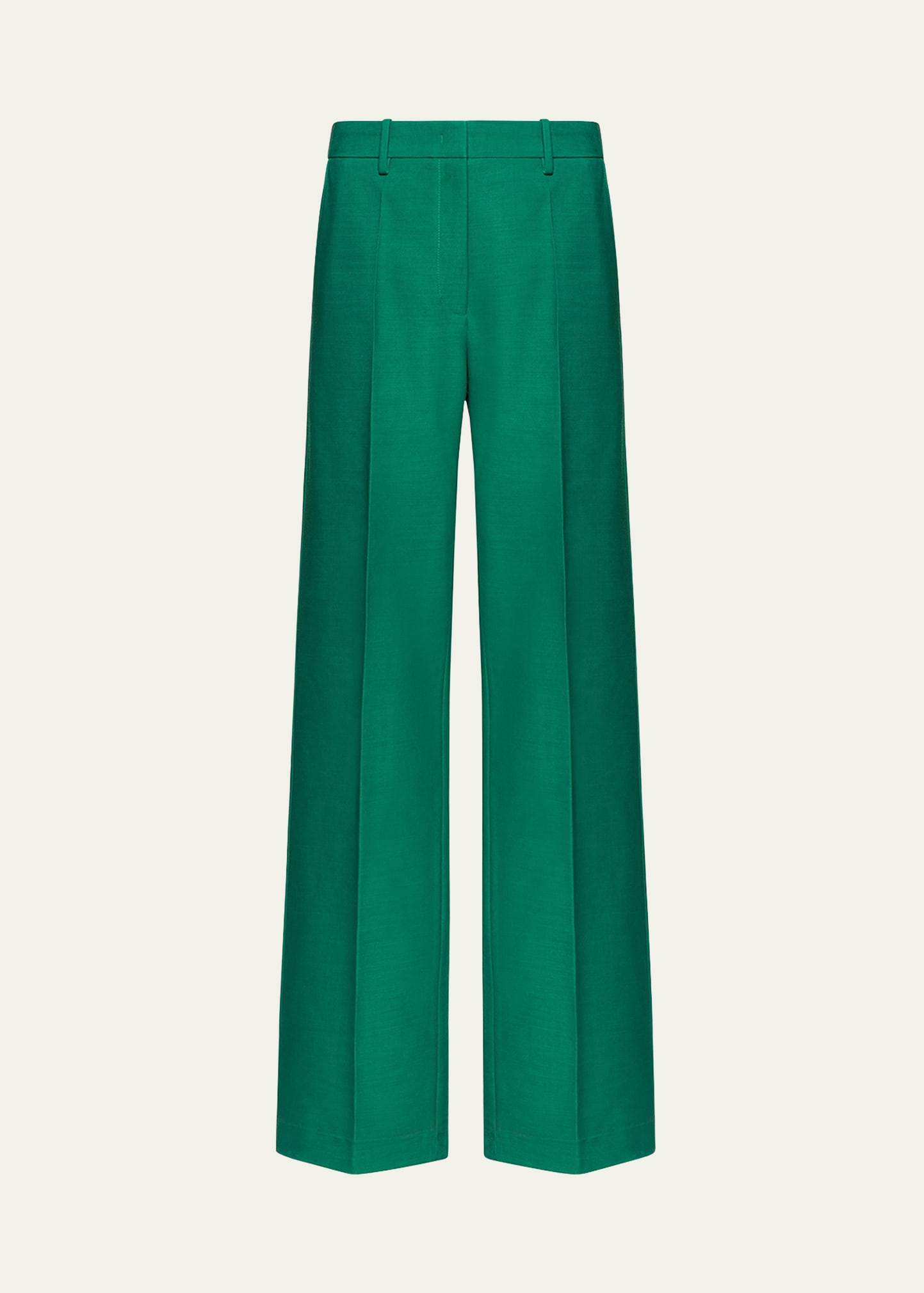 VALENTINO MID-RISE WIDE-LEG TROUSERS