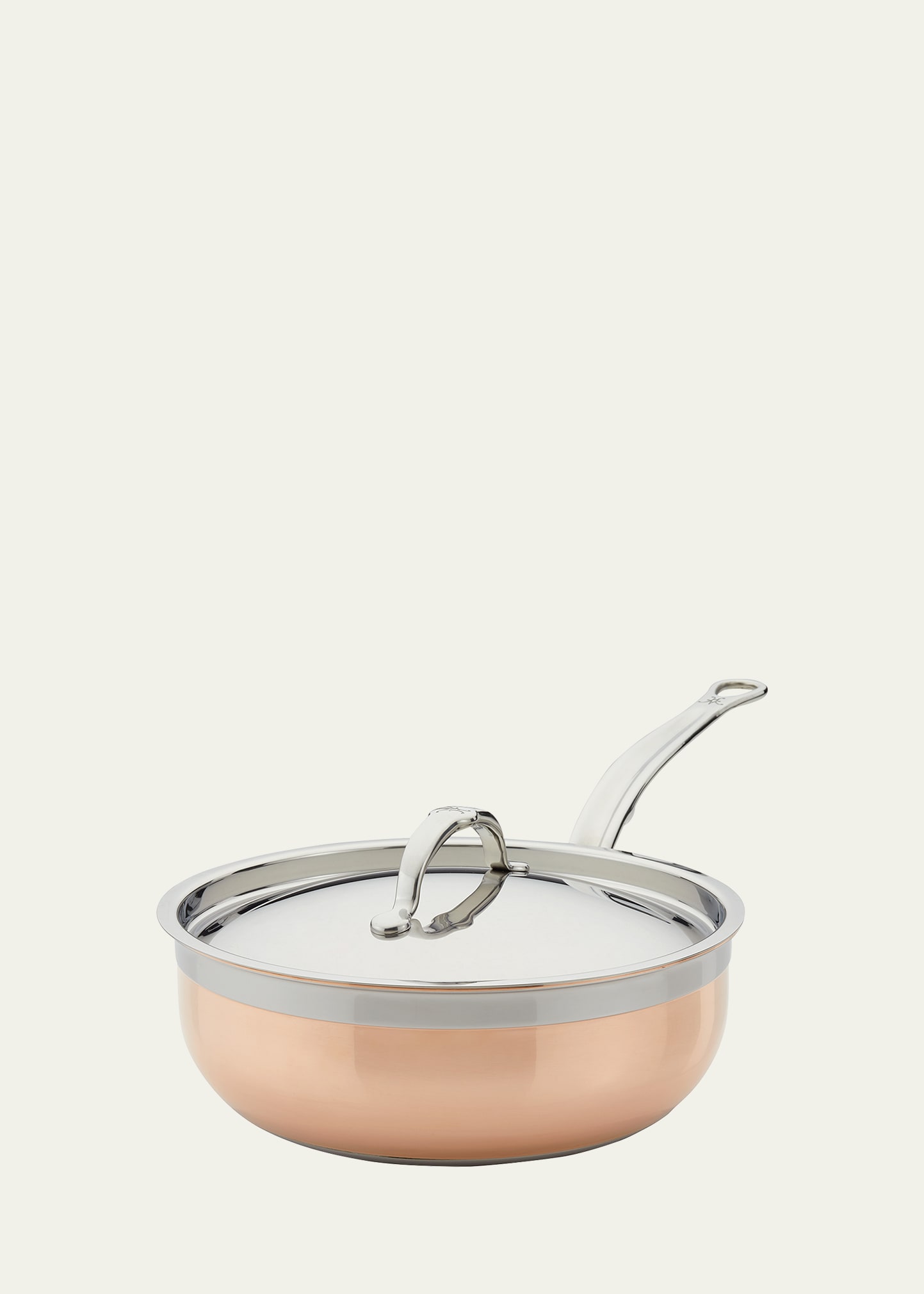 Hestan Copperbond Copper Induction 3.5-quart Covered Essential Pan With Helper Handle
