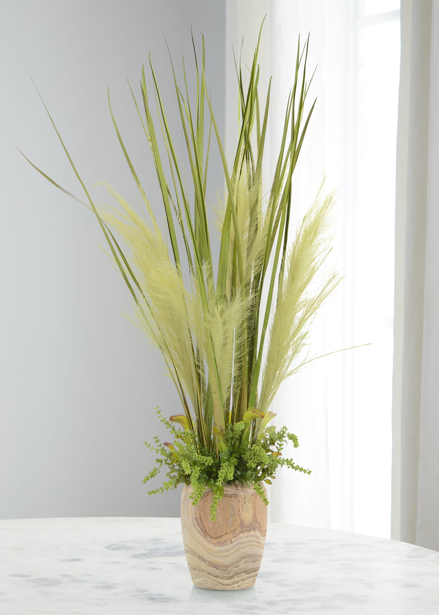 Sage Grass Faux-Botanical Arrangement
