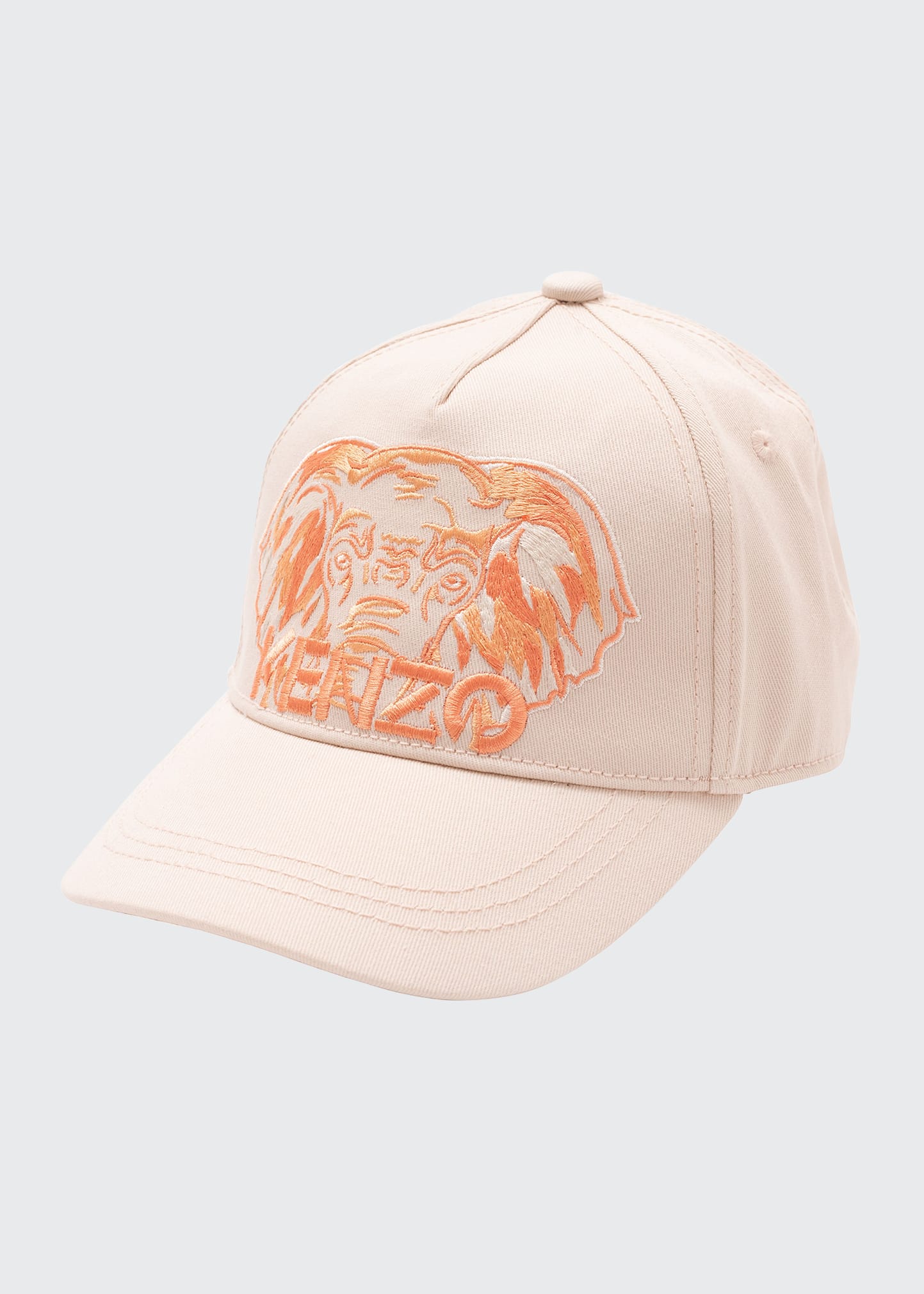 Kenzo Kids' Boy's Elephant Logo Embroidered Baseball Cap In Pink
