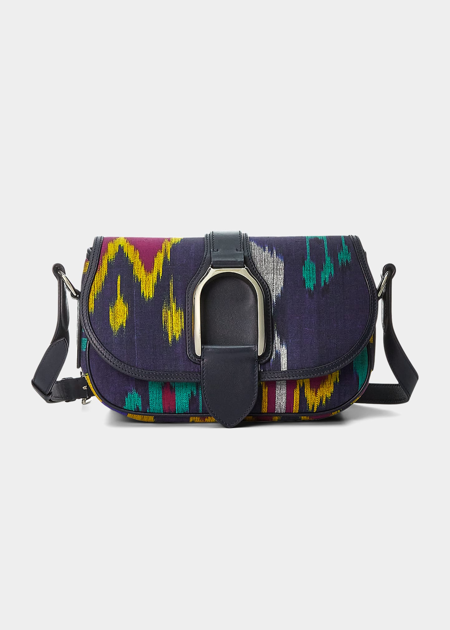 Ralph Lauren Welington Ikat Saddle Shoulder Bag | Smart Closet