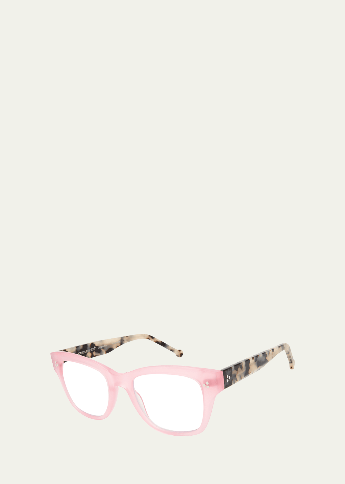 Colors In Optics Blue Blocking Two-tone Acetate Cat-eye Readers In Pink Oatmeal