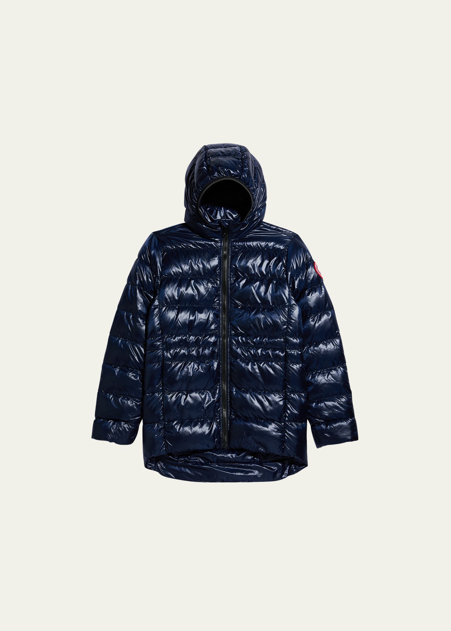 Canada Goose Kid's Cypress Youth Logo Quilted Jacket In Atlantic Navy