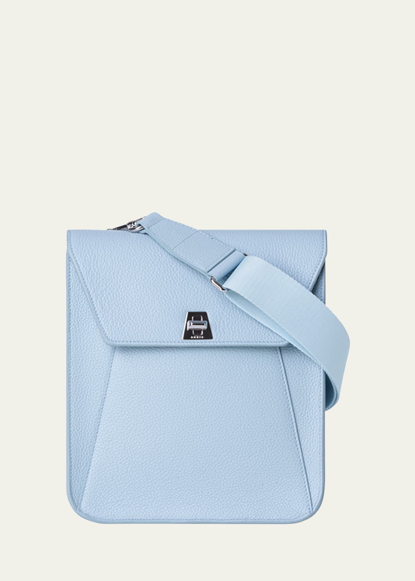 AKRIS ANOUK SMALL LEATHER MESSENGER BAG 
