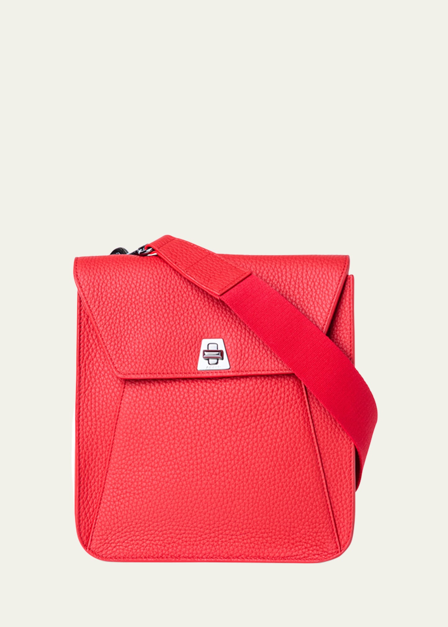 Akris Anouk Small Leather Messenger Bag In 106 Lipstick