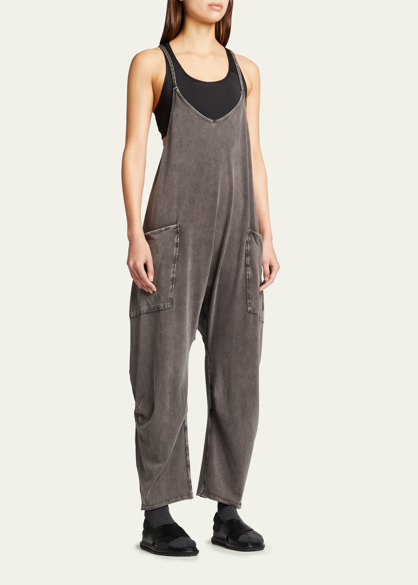Fp Movement Hot Shot Onesie In Washed Black