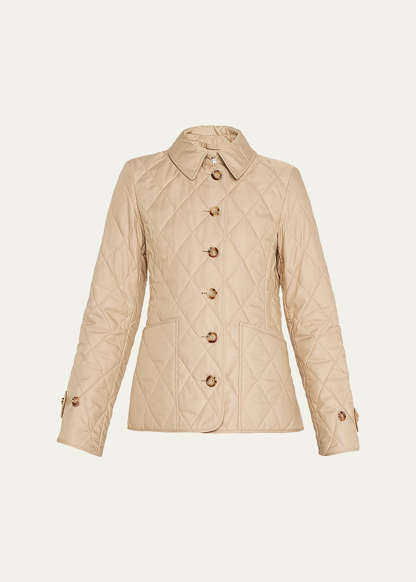 Burberry Quilted Thermoregulated Jacket In New Chino