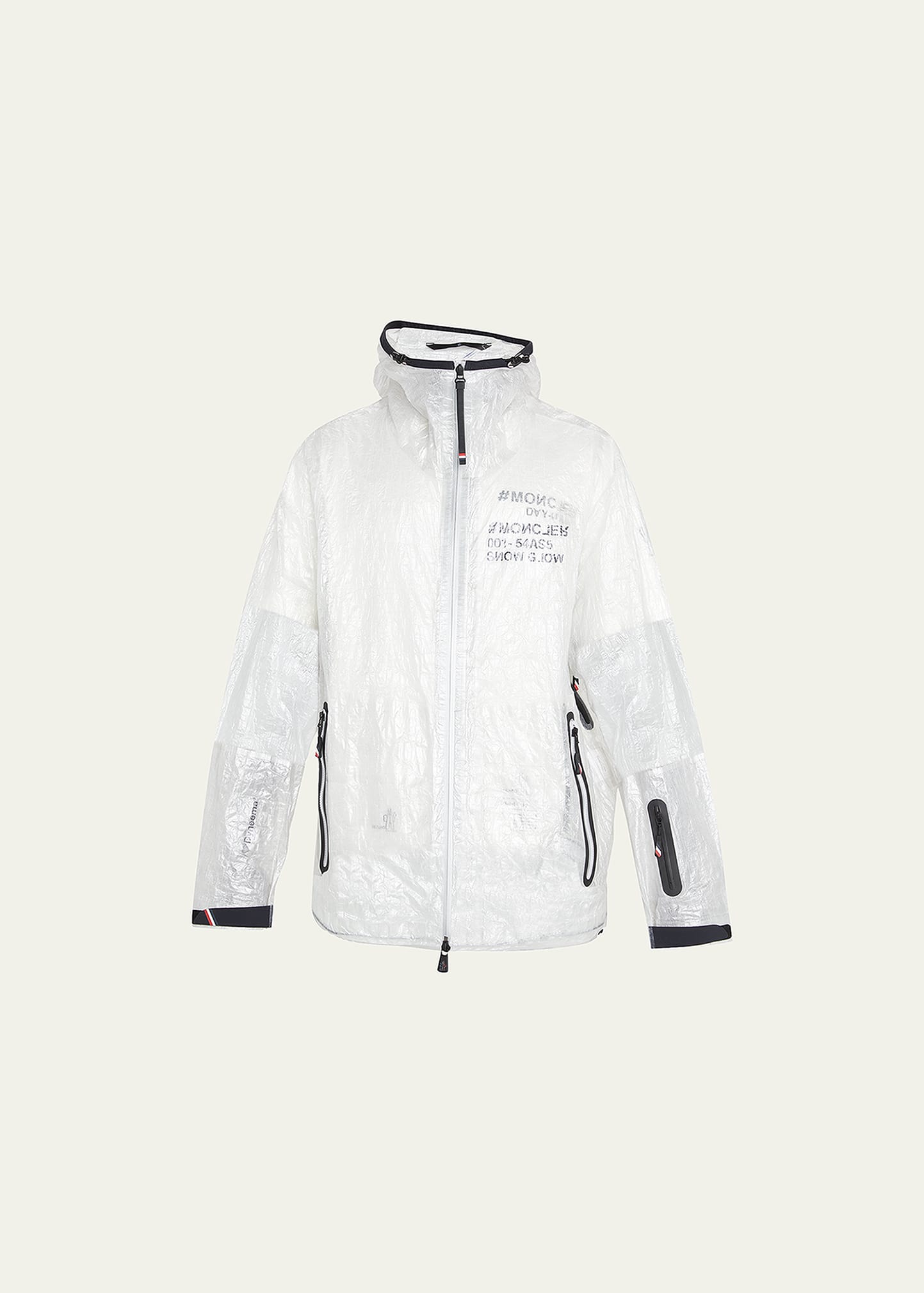 Moncler Day-namic Hooded Rain Jacket In White