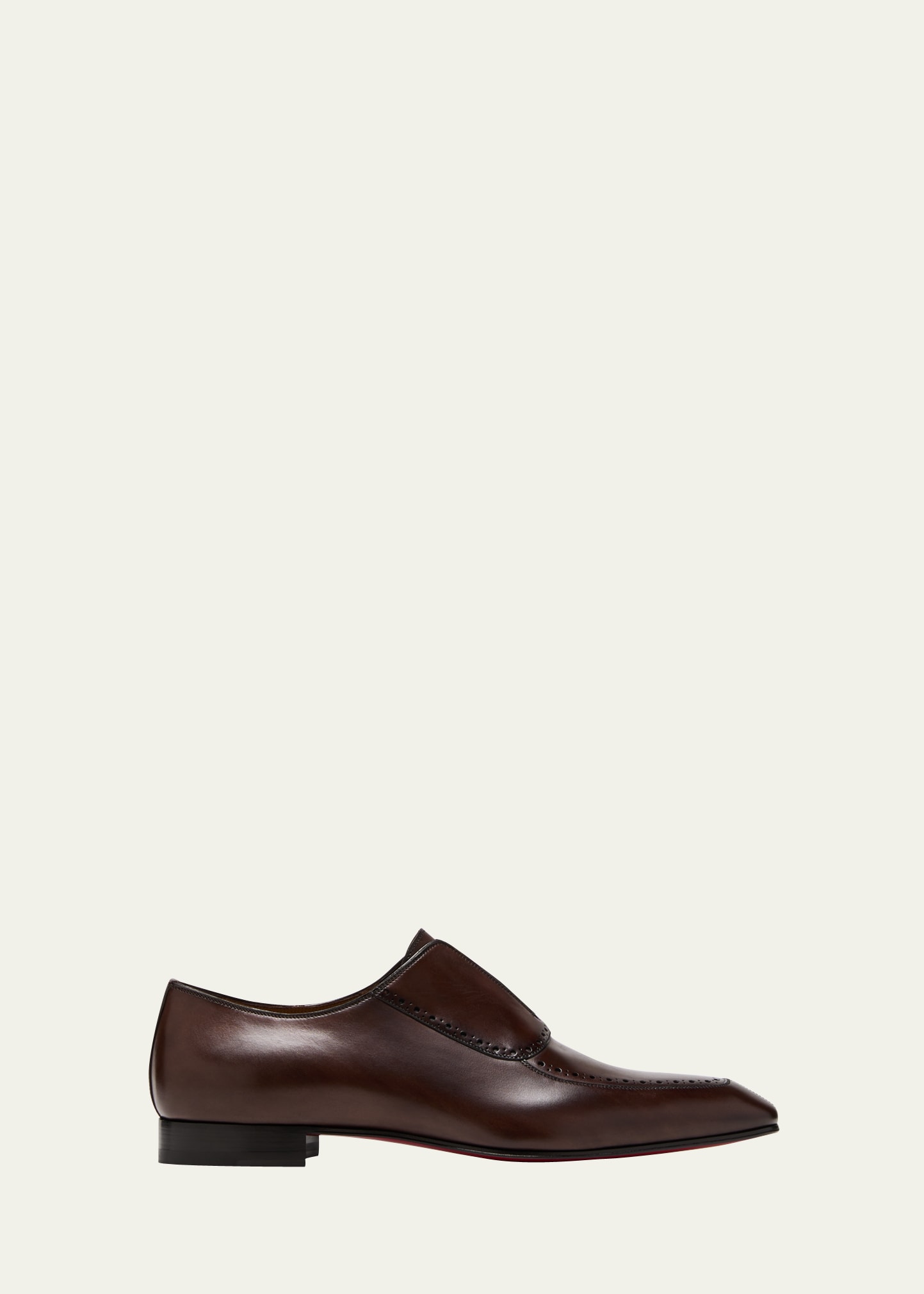 Christian Louboutin Men's Lafitte On Flat Leather Loafers In Cosme