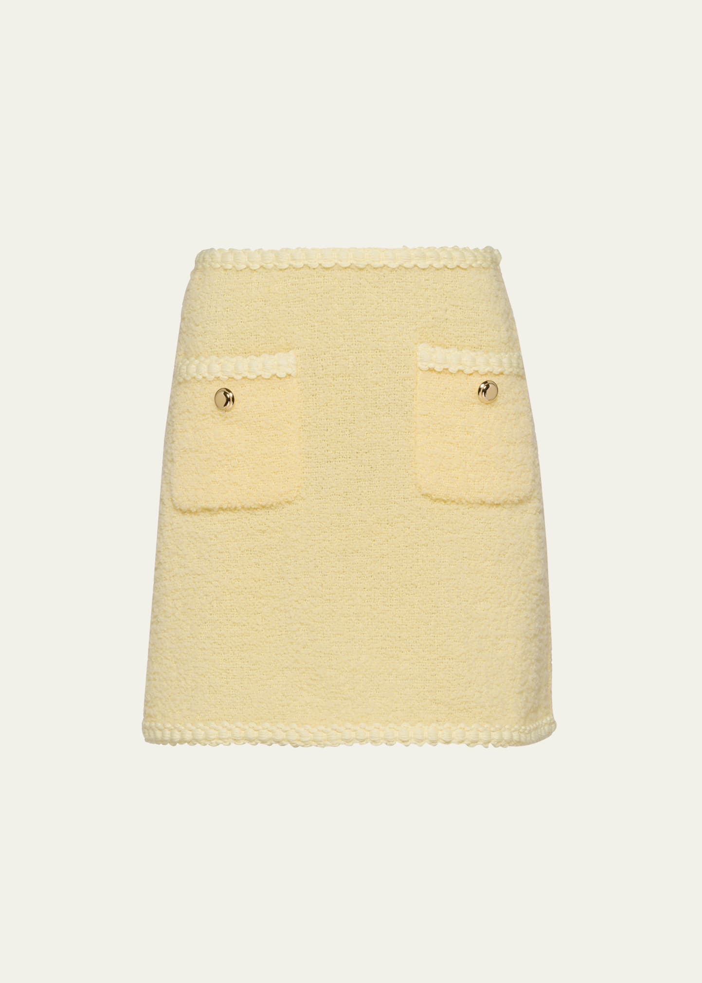 Bouclé A-Line Mini Skirt