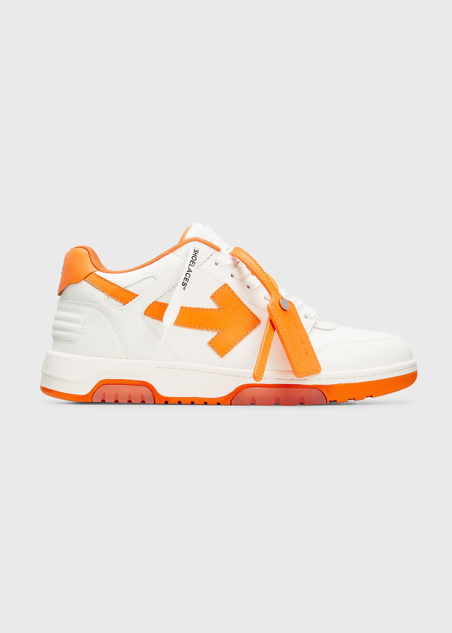 OFF-WHITE MEN'S EXCLUSIVE OUT OF OFFICE LEATHER SNEAKERS