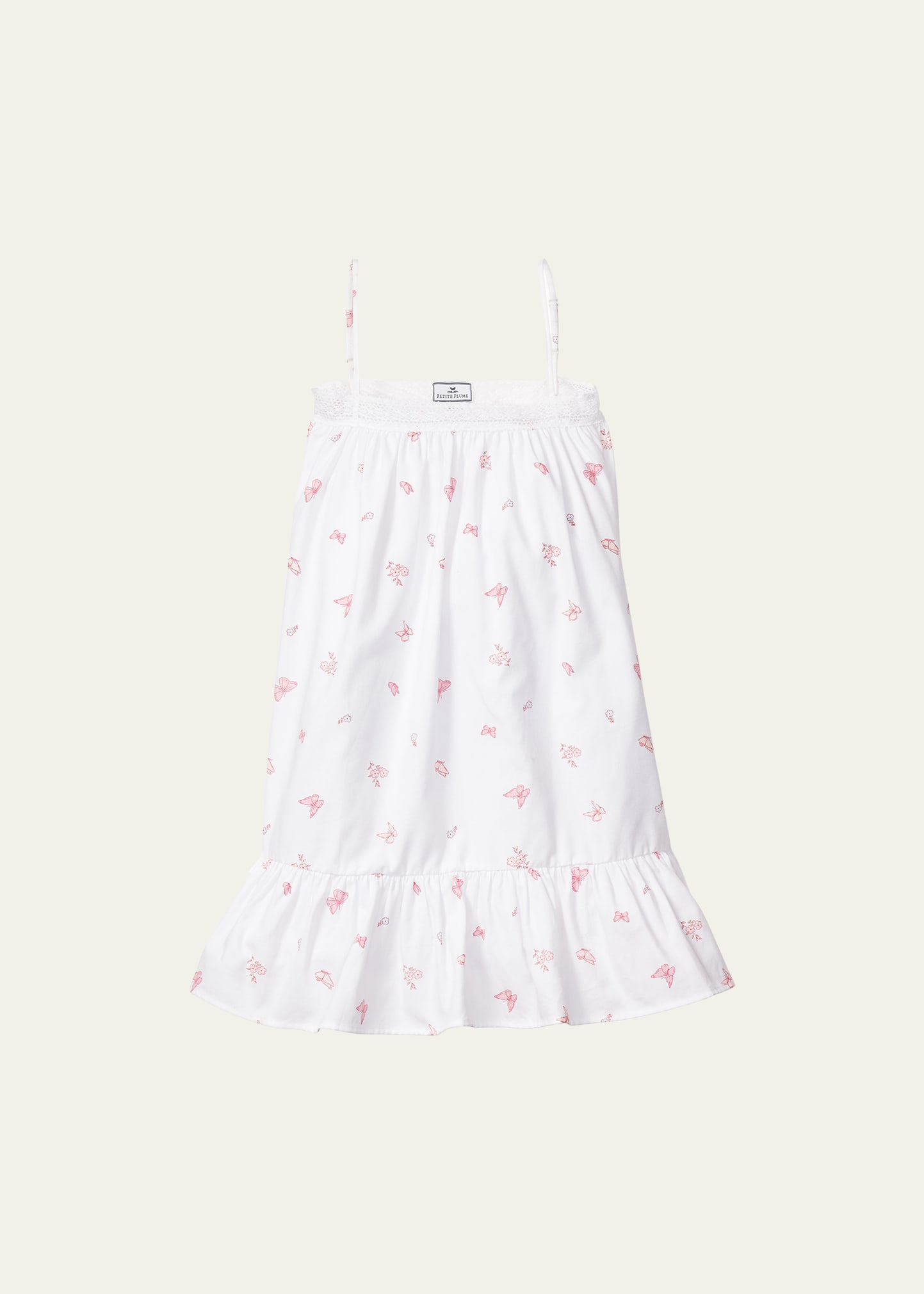 Shop Petite Plume Girl's Butterflies Lily Nightgown In White