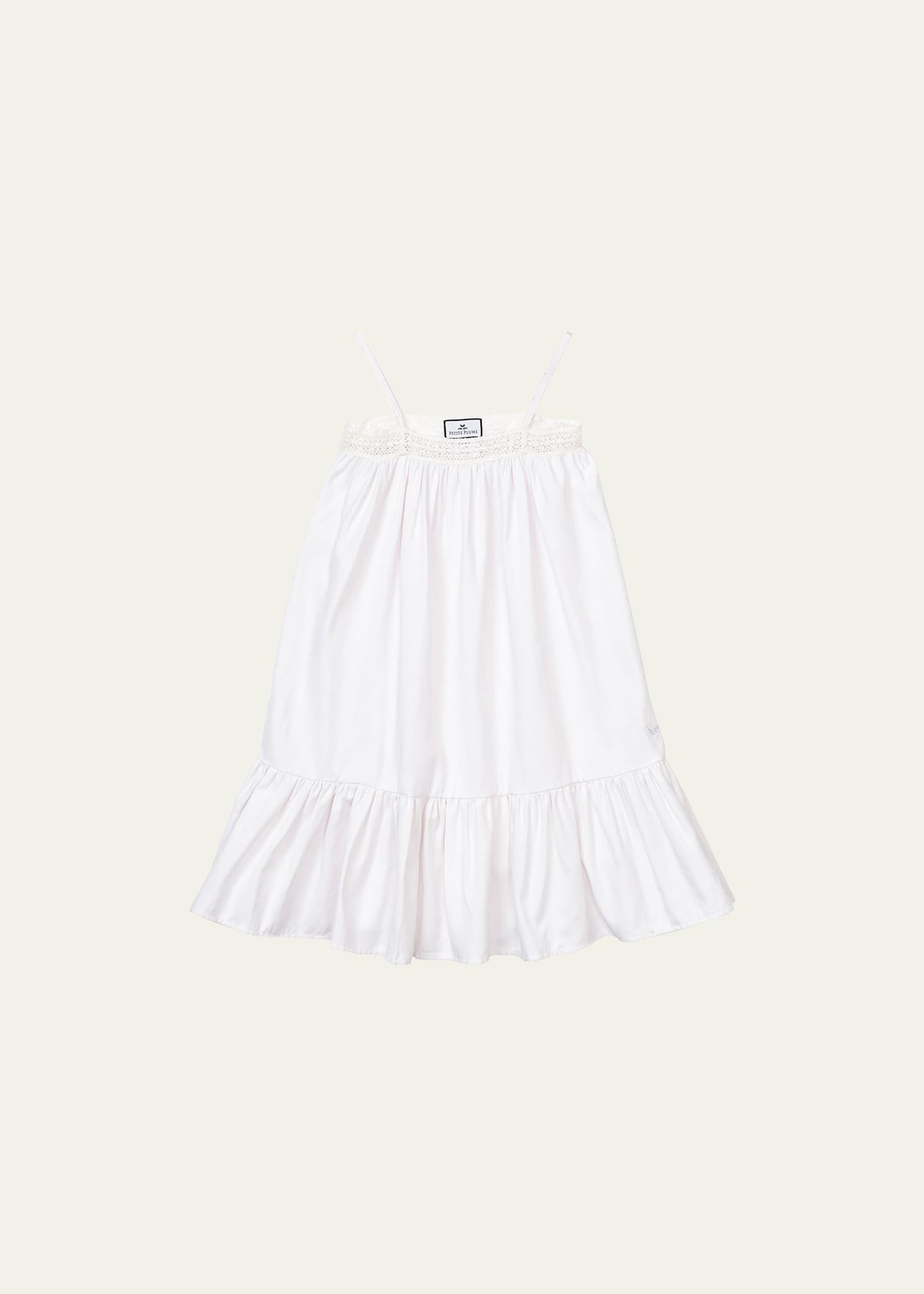 Shop Petite Plume Girl's White Lily Nightgown