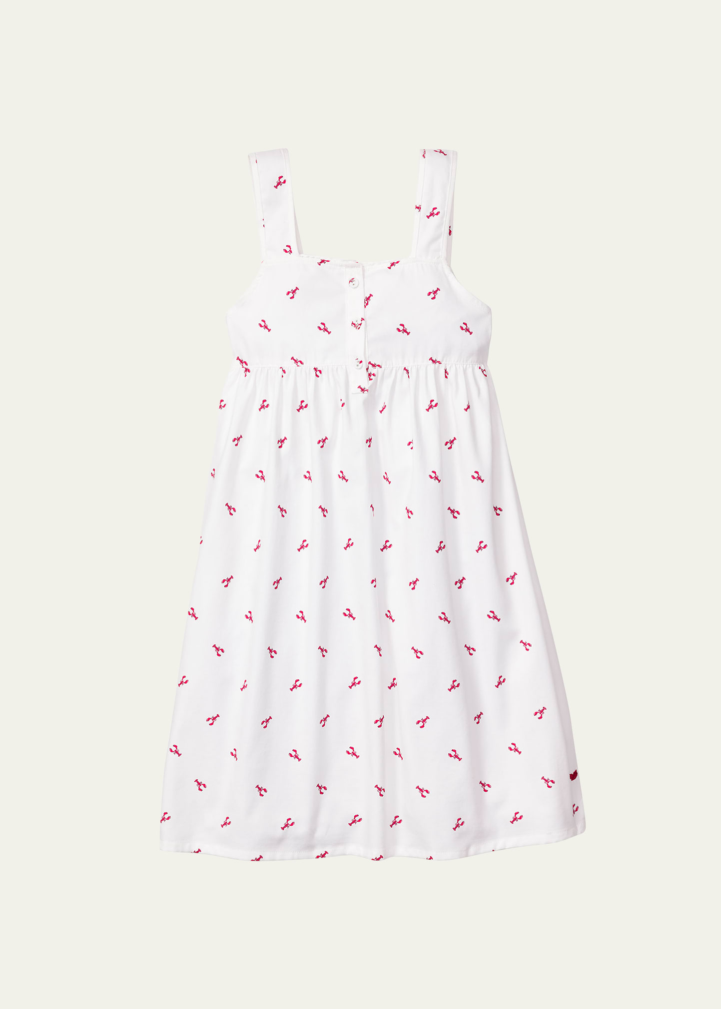 Shop Petite Plume Girl's Charlotte Pleated Nightgown In White
