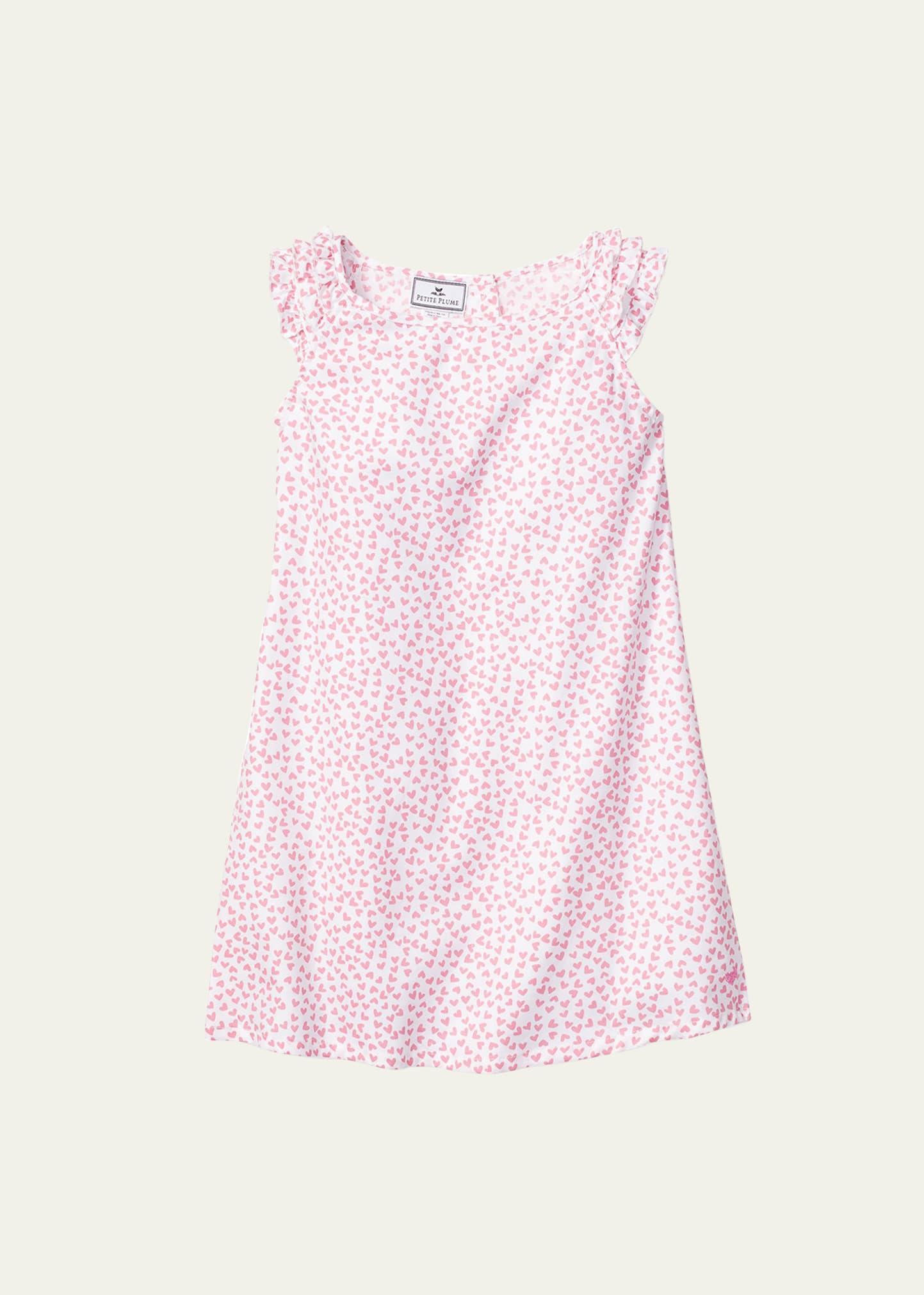 Shop Petite Plume Girl's Sweethearts Nightgown In Pink