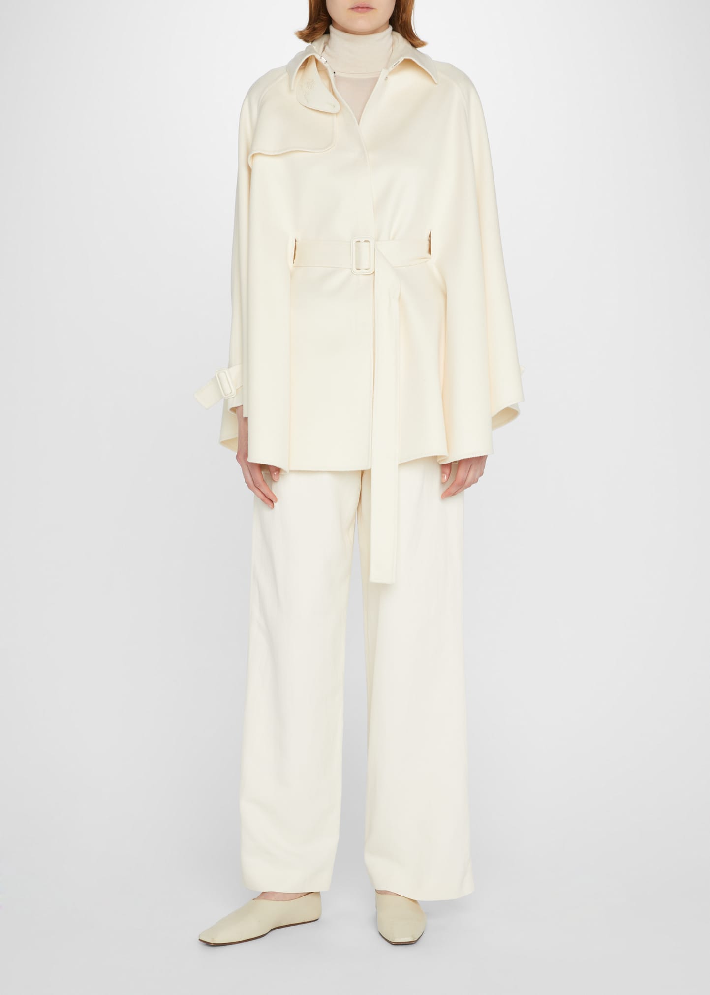 LORO PIANA CASSANDRA ONLY DOUBLE CASHMERE JACKET CAPE 