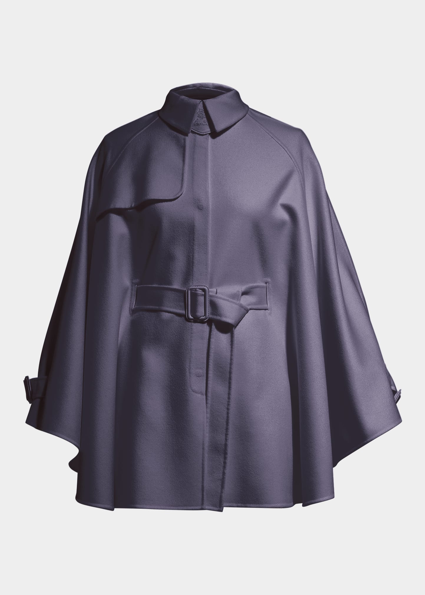 Loro Piana Cassandra Only Double Cashmere Jacket Cape In Navy