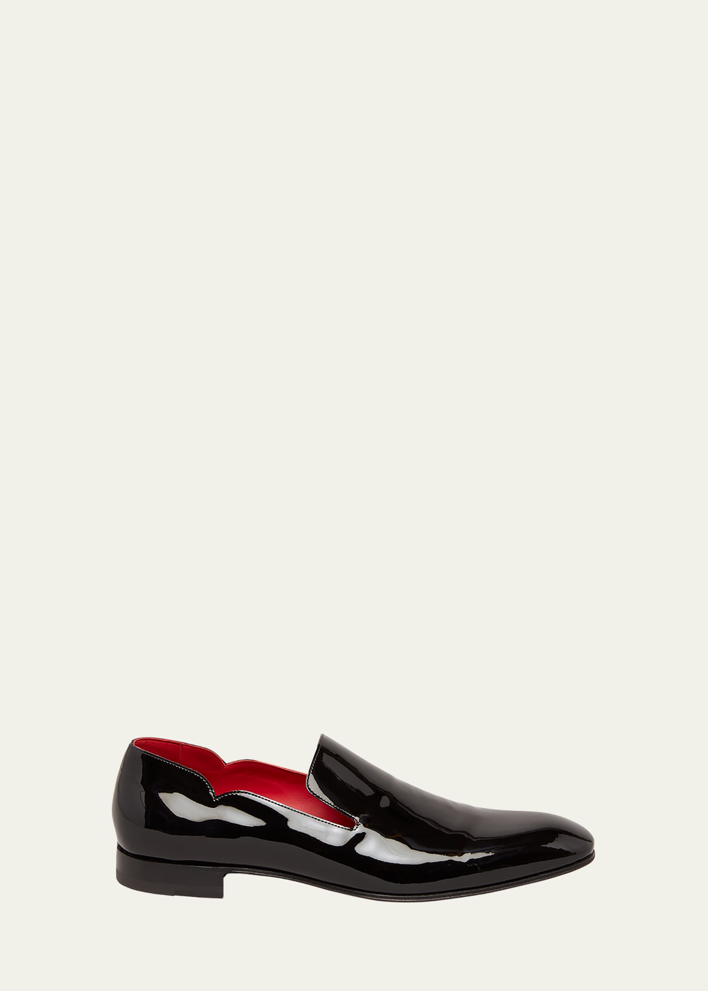 Christian Louboutin Men's Dandy Chick Flat Patent Leather Loafers